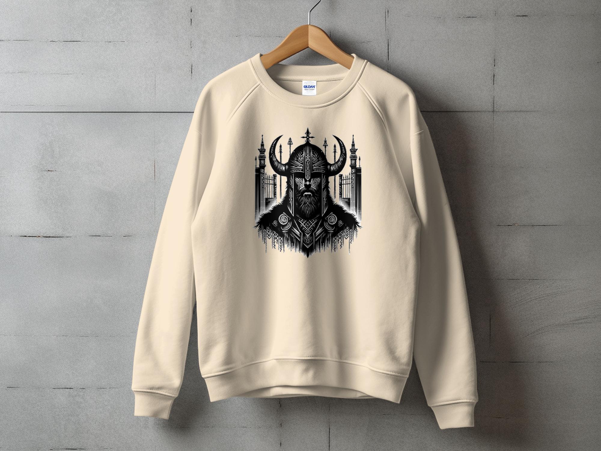 Viking Resolve - Coloured Gildan Sweatshirt Realistic Norse Talisman Men Women Unisex Valhalla Tee Graphic Design