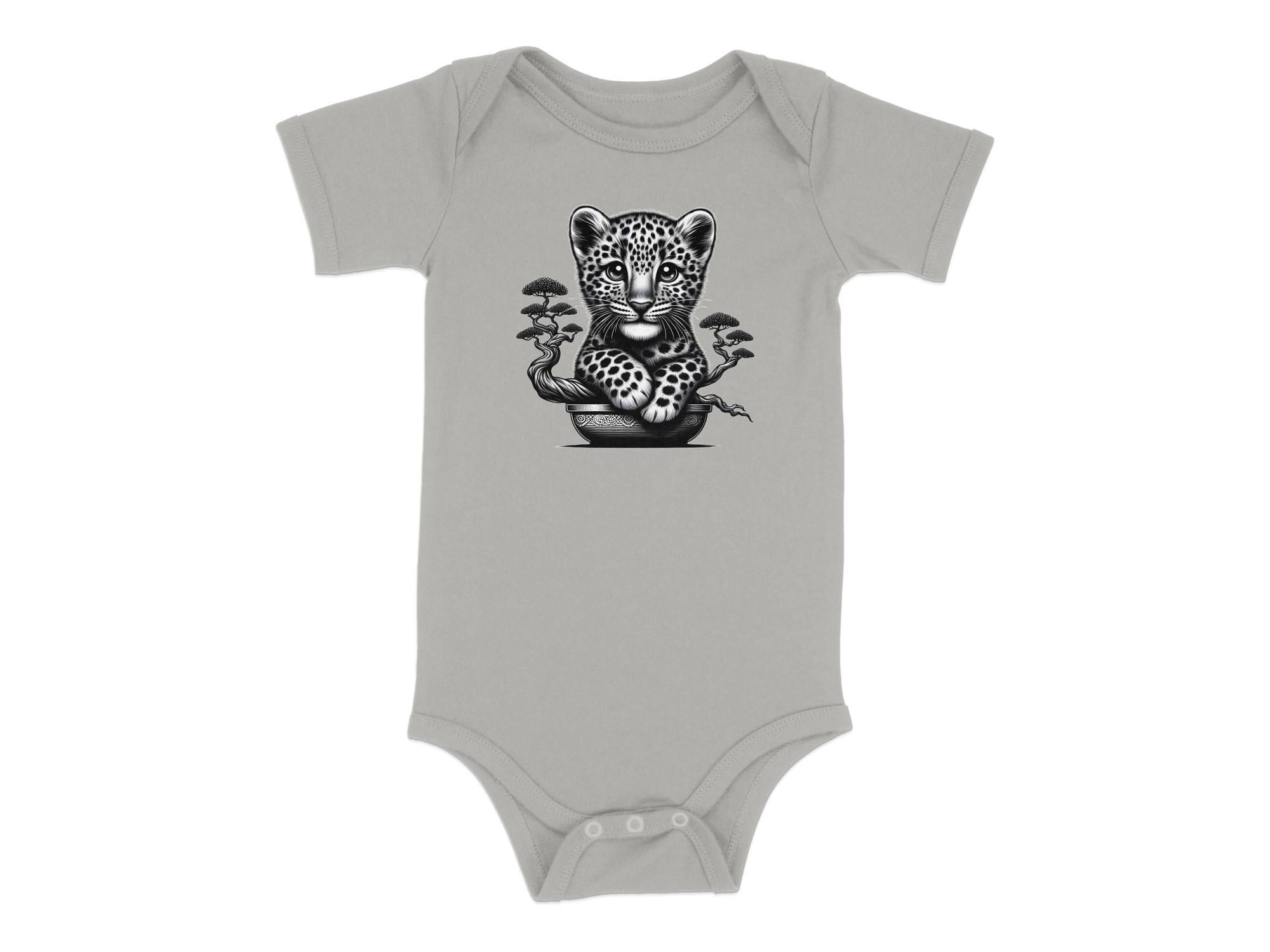 Leopard Bonsai - Coloured Toddler Bodysuit Realistic Animal Talisman Unisex Cute Tee Graphic Design