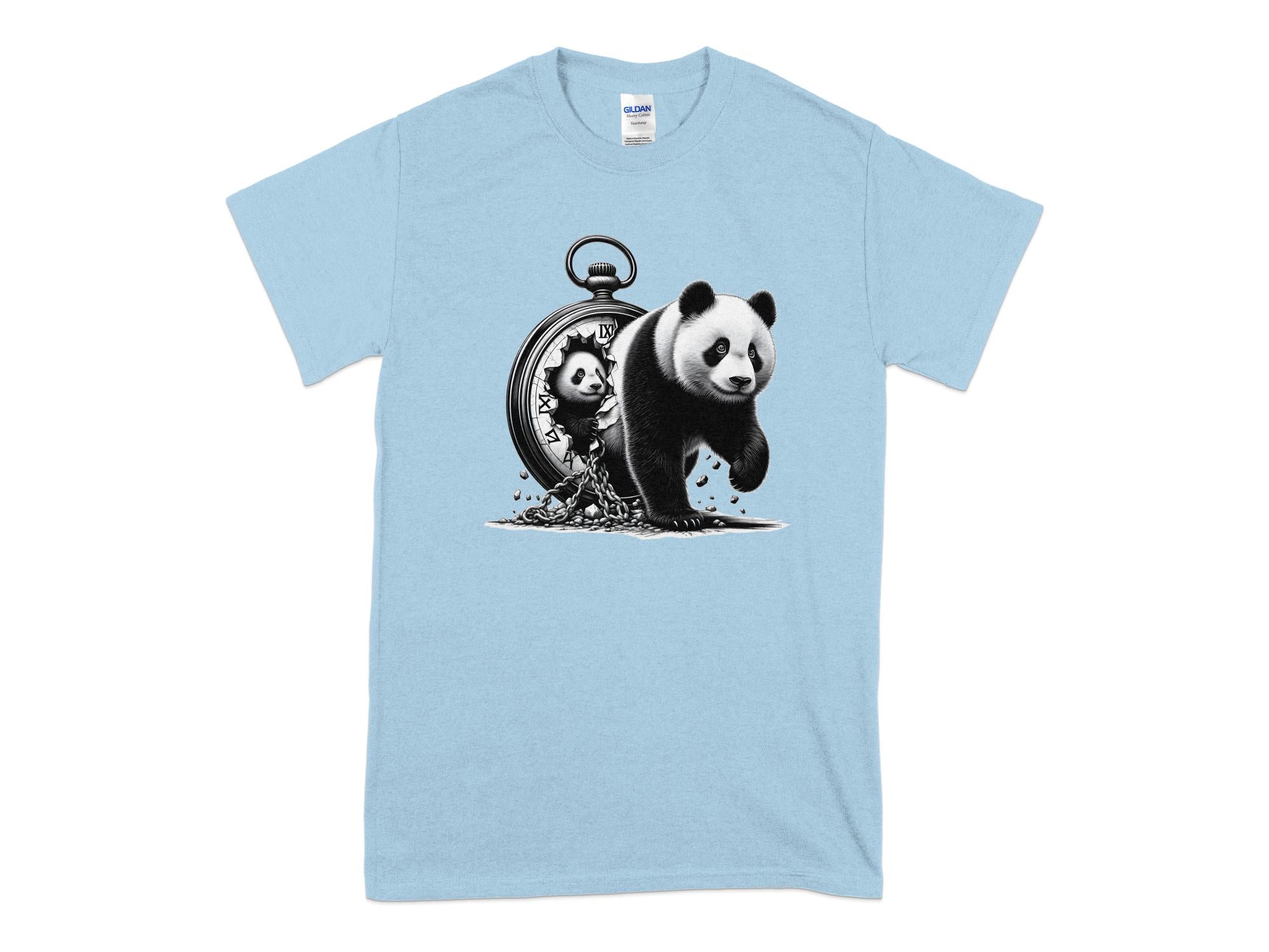 Panda - Coloured Gildan T-Shirt Realistic Animal Talisman Unisex Cute Tee Graphic Design