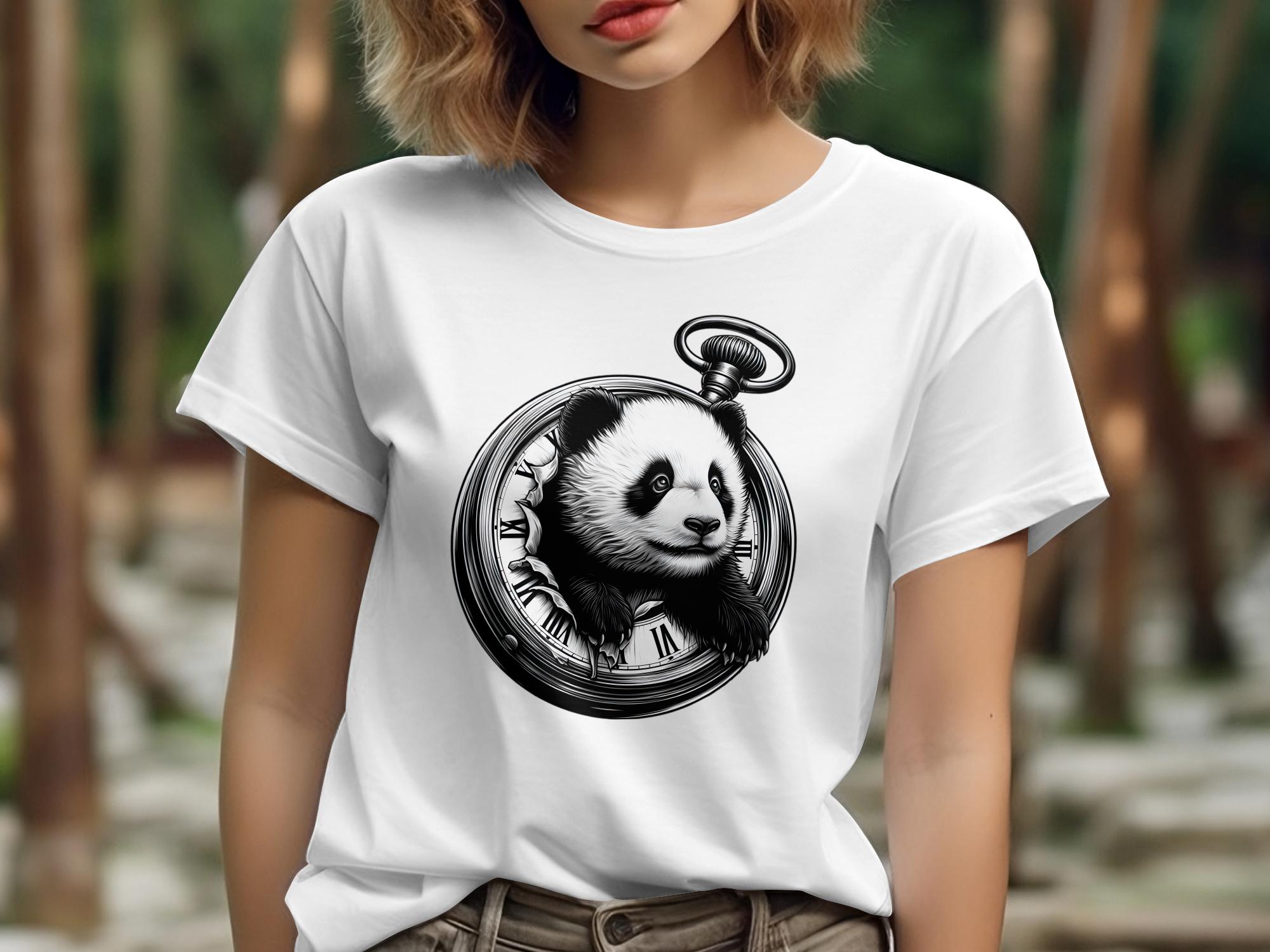 Panda - Coloured Gildan T-Shirt Realistic Animal Talisman Unisex Cute Tee Graphic Design