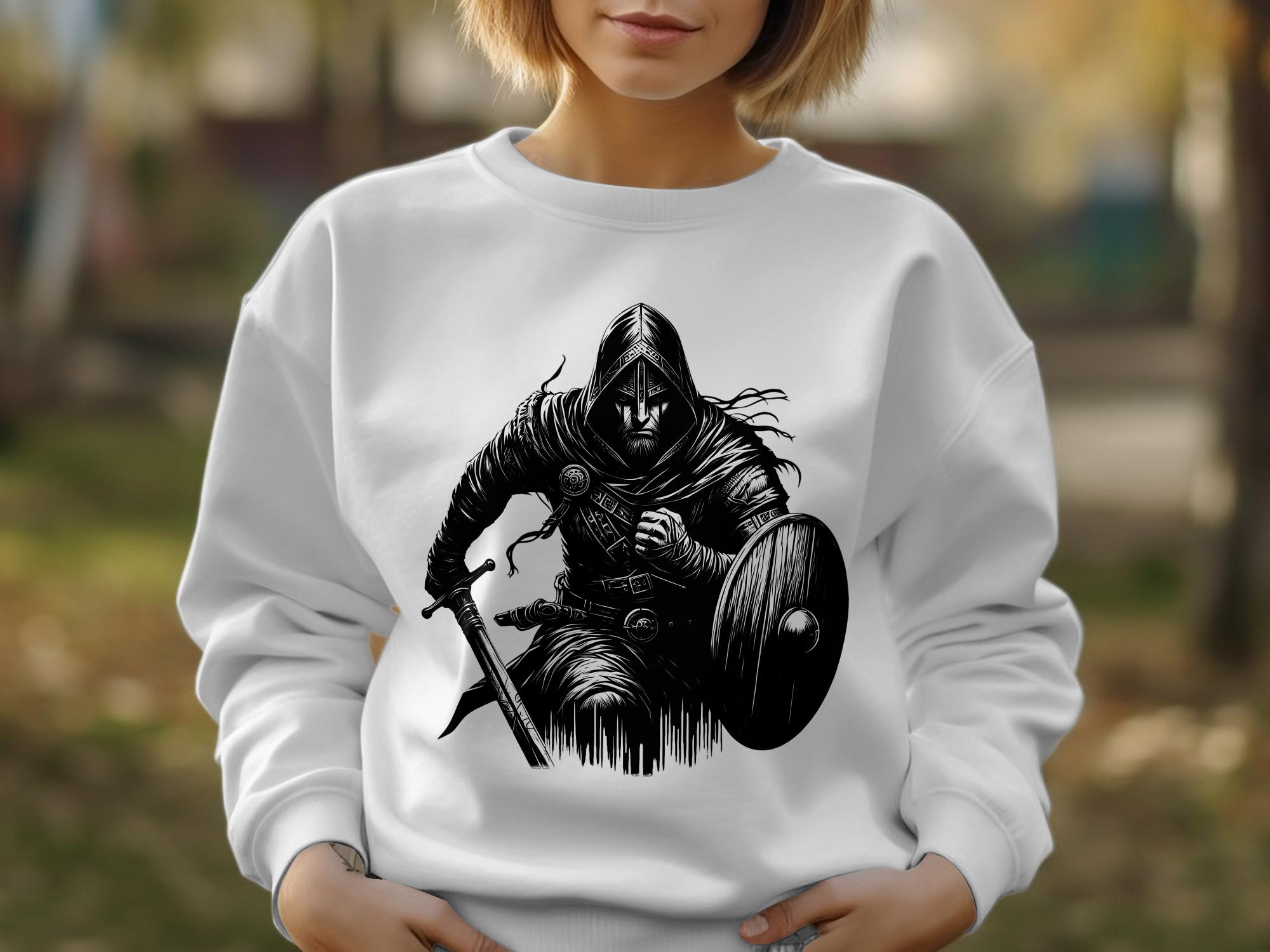 Viking Soldier - Coloured Gildan Sweatshirt Norse Talisman Men Women Unisex Valhalla Tee