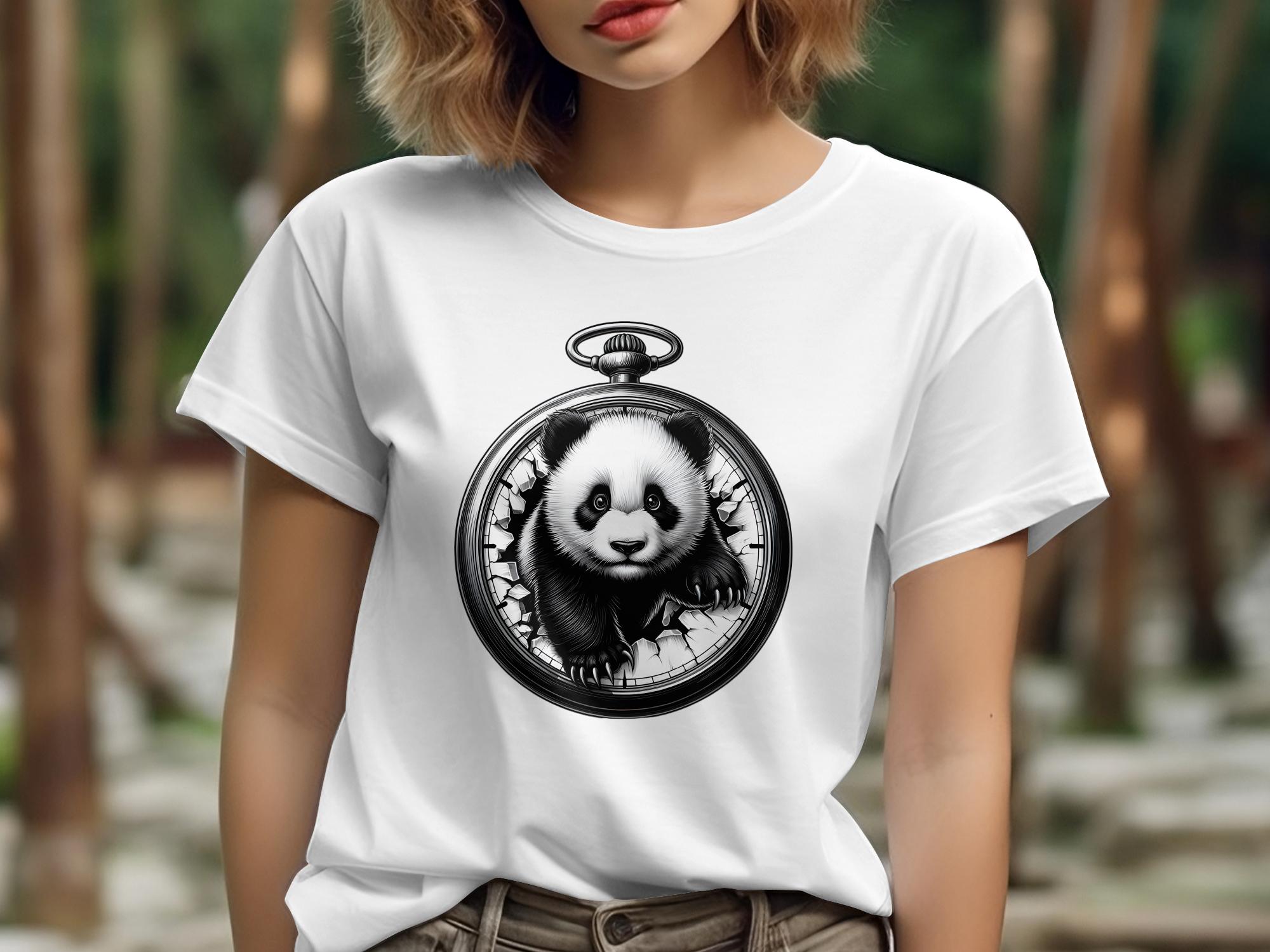 Panda - Coloured Gildan T-Shirt Realistic Animal Talisman Unisex Cute Tee Graphic Design