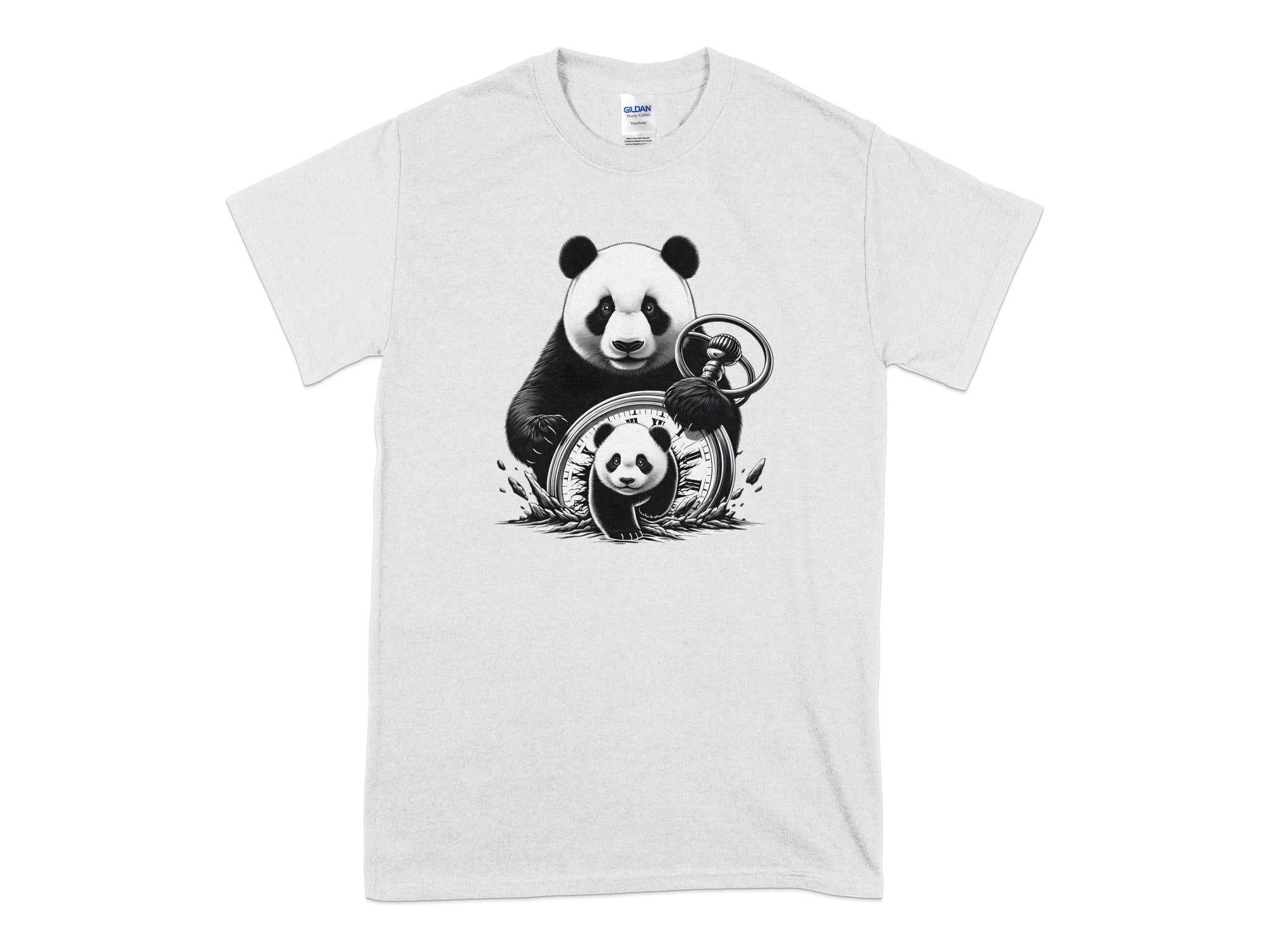 Panda - Coloured Gildan T-Shirt Realistic Animal Talisman Unisex Cute Tee Graphic Design