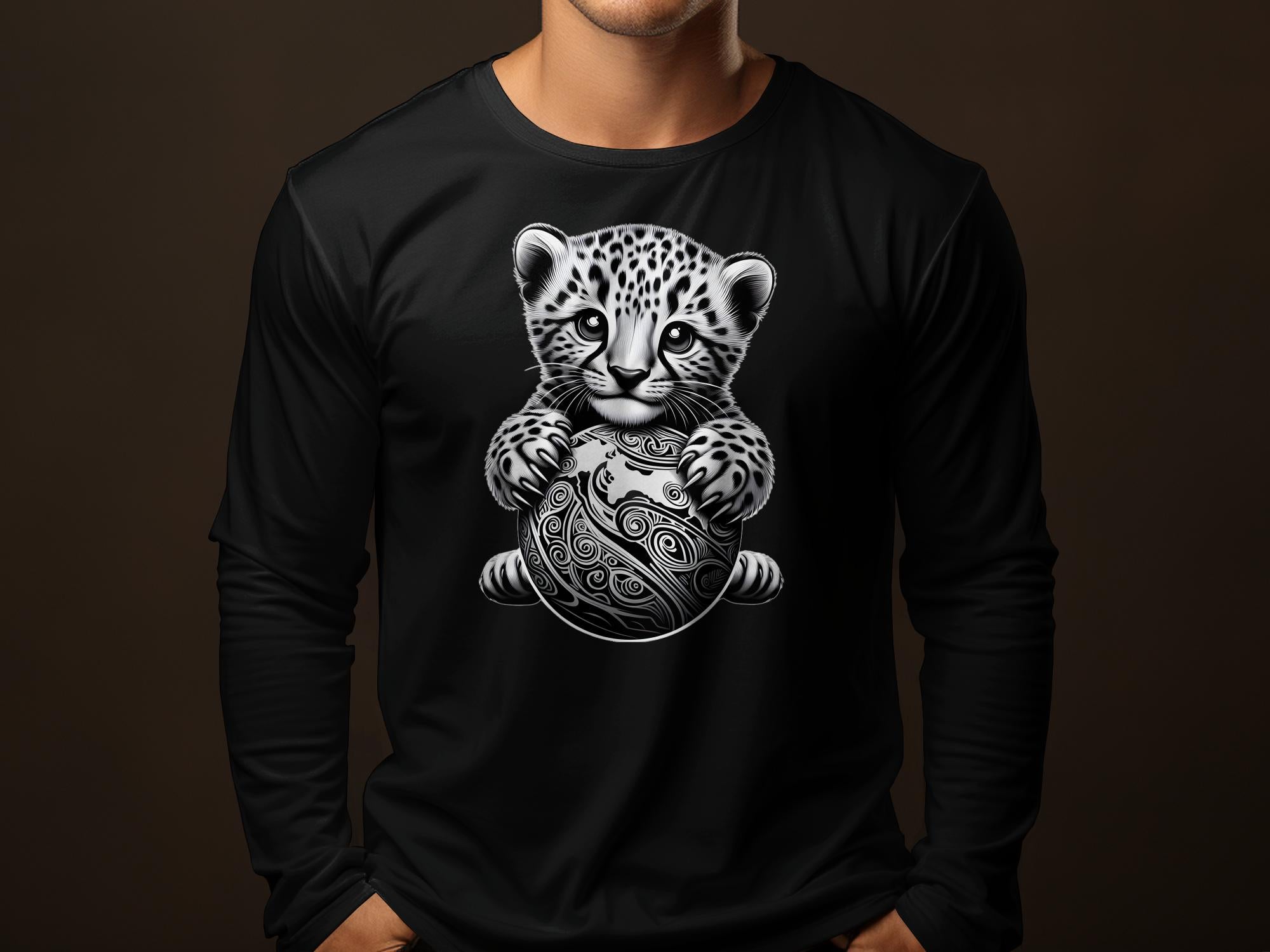 Cheetah World - Coloured Gildan Long Sleeve Realistic Animal Talisman Unisex Cute Tee Graphic Design