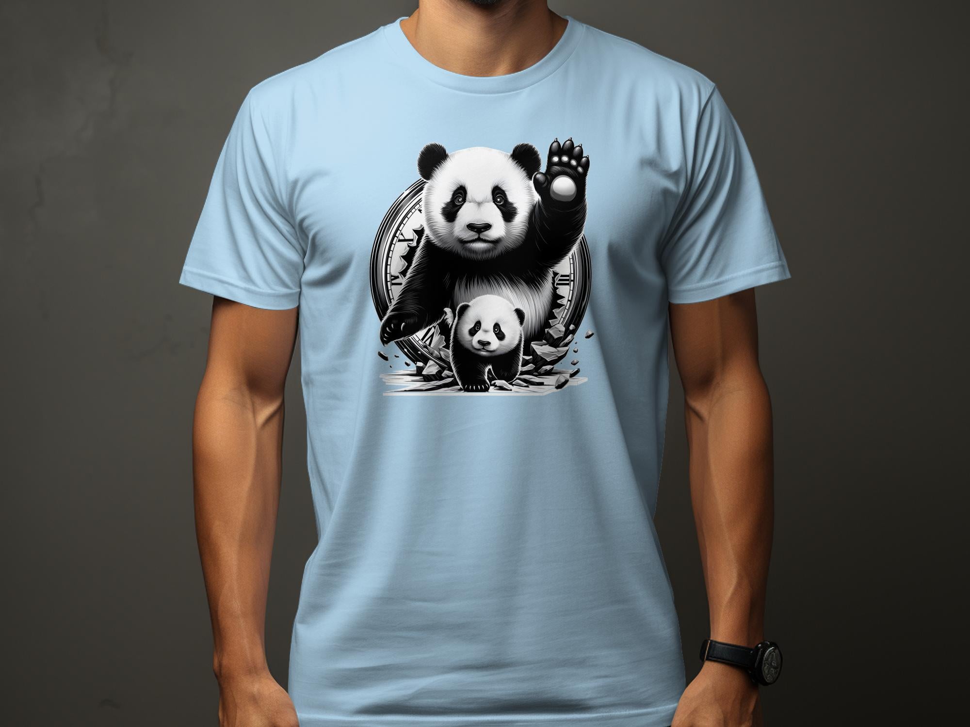 Panda - Coloured Gildan T-Shirt Realistic Animal Talisman Unisex Cute Tee Graphic Design