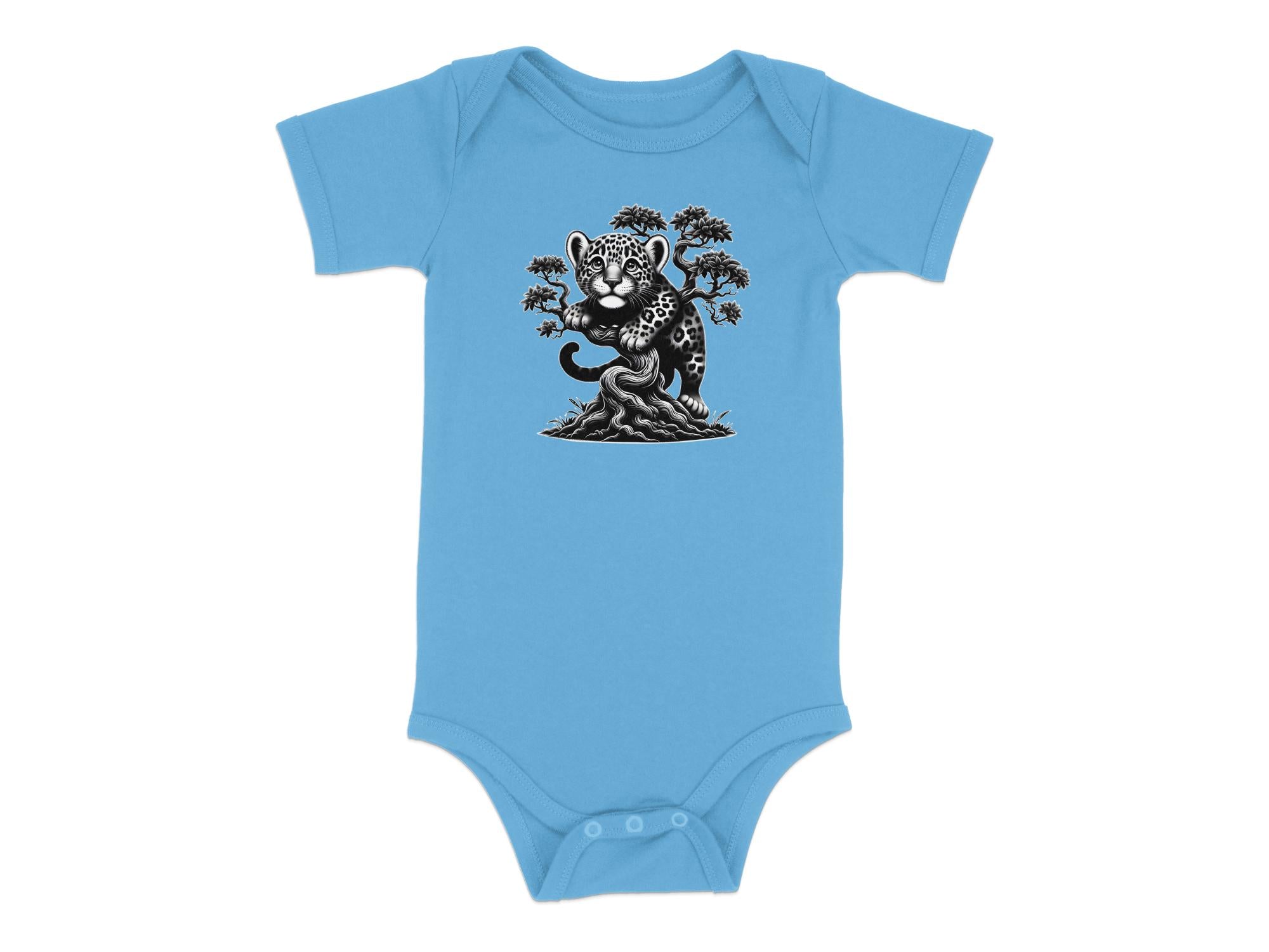 Leopard Bonsai - Coloured Toddler Bodysuit Realistic Animal Talisman Unisex Cute Tee Graphic Design