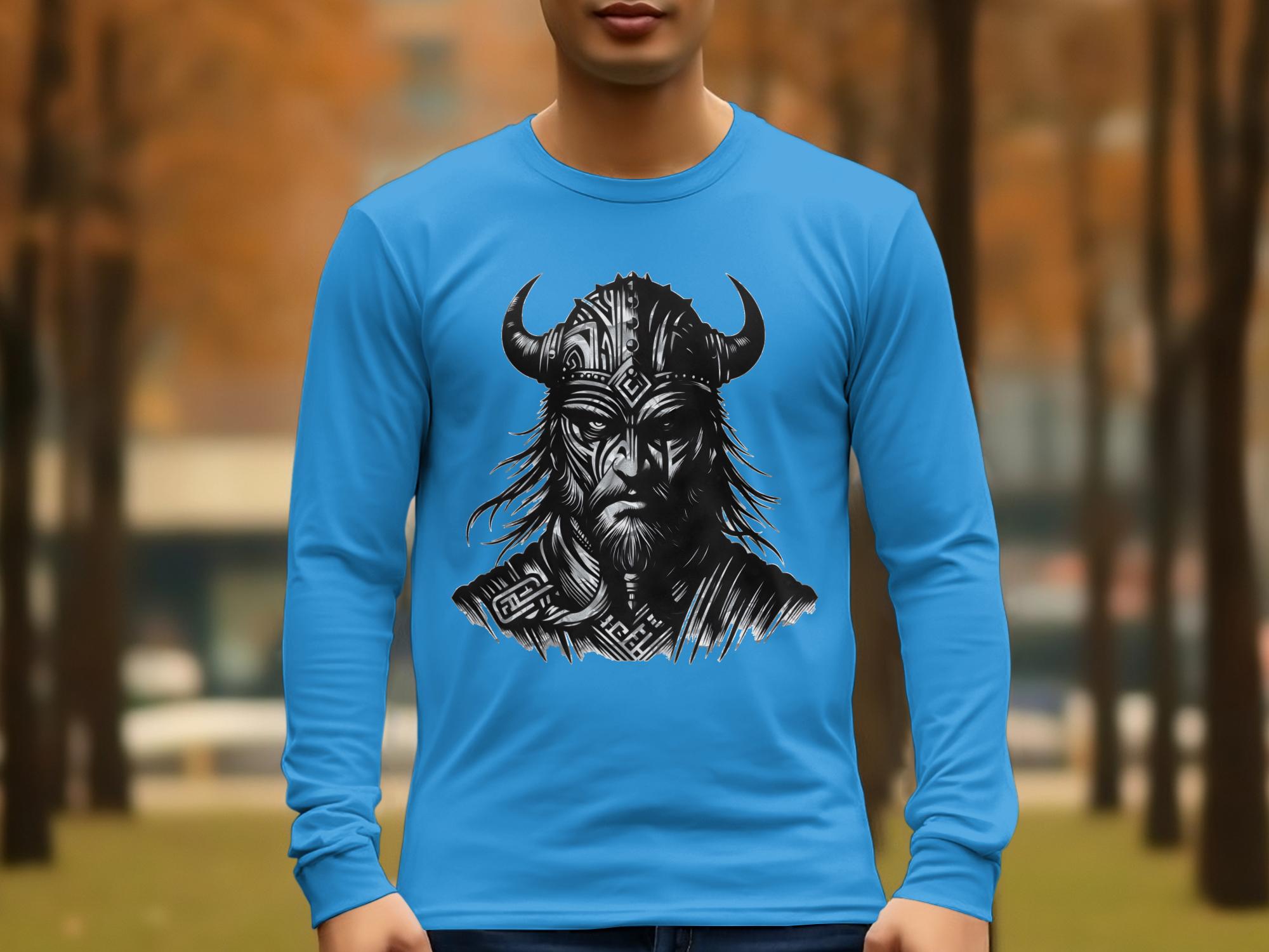 Viking Valour- Coloured Gildan Long Sleeve Norse Talisman Men Women Unisex Valhalla Tee