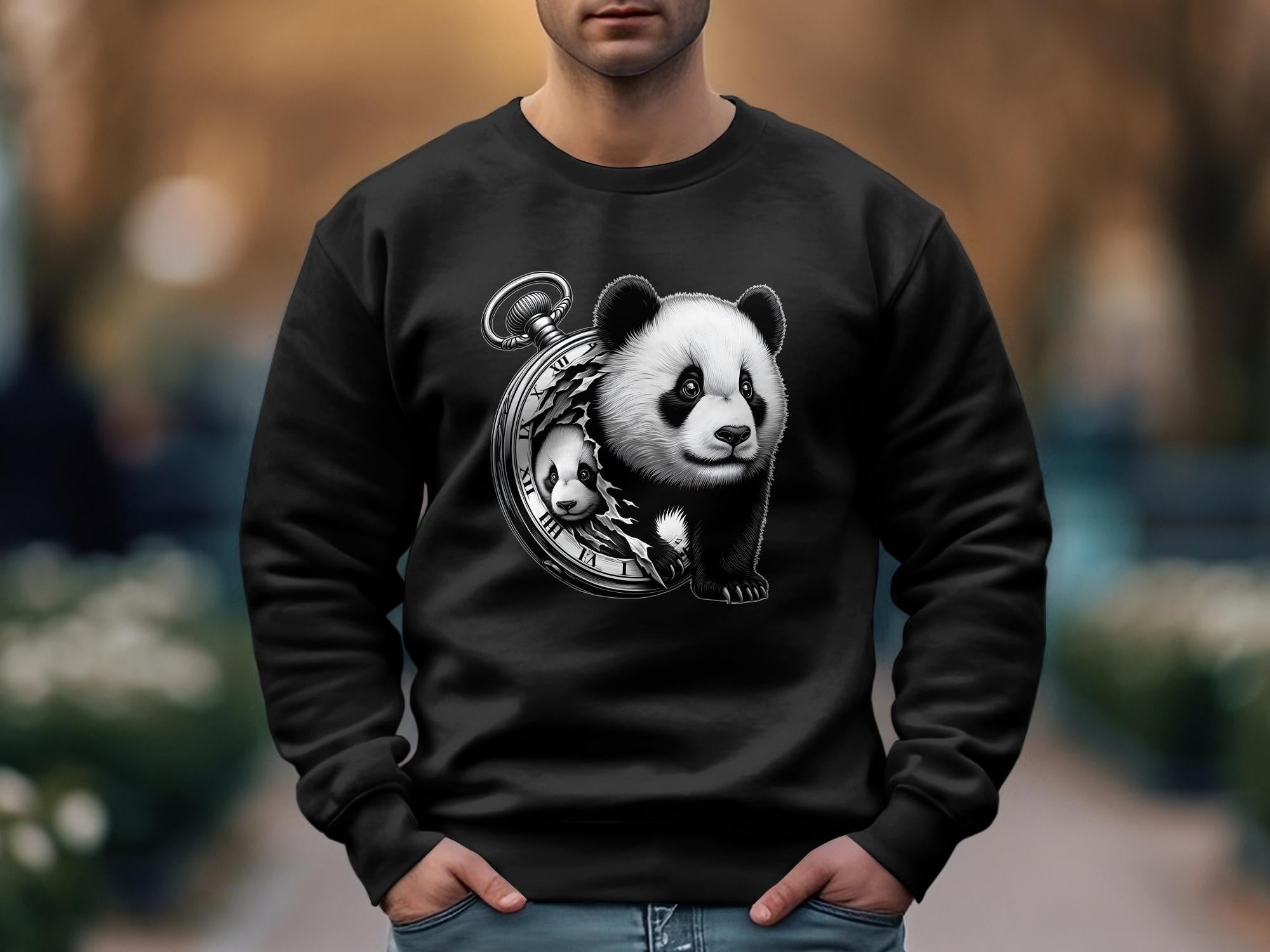 Panda - Coloured Gildan Sweatshirt Realistic Animal Talisman Unisex Cute Tee Graphic Design