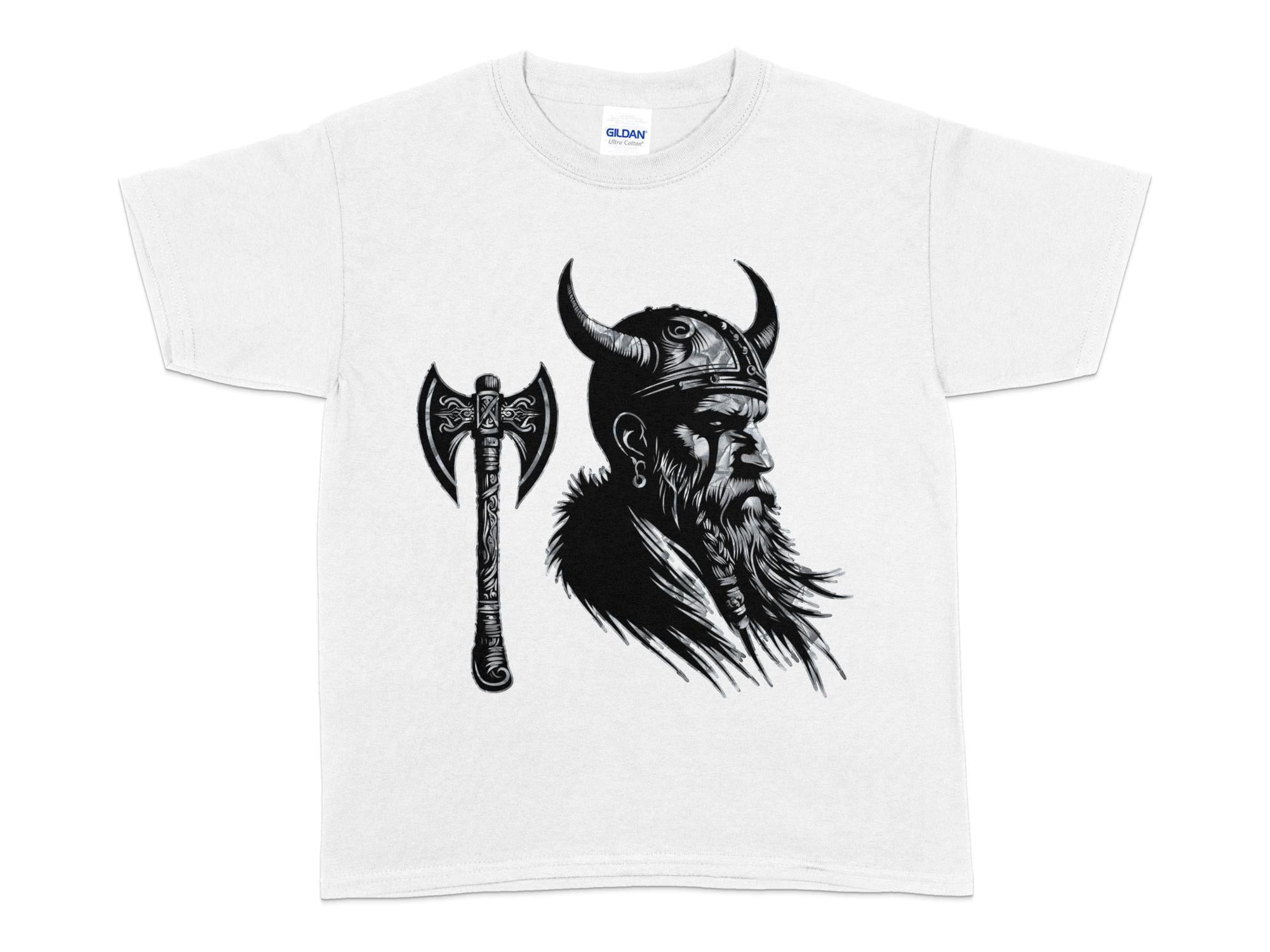 Viking Knowledge - Coloured Gildan Kids T Shirt Norse Talisman Unisex Valhalla Tee