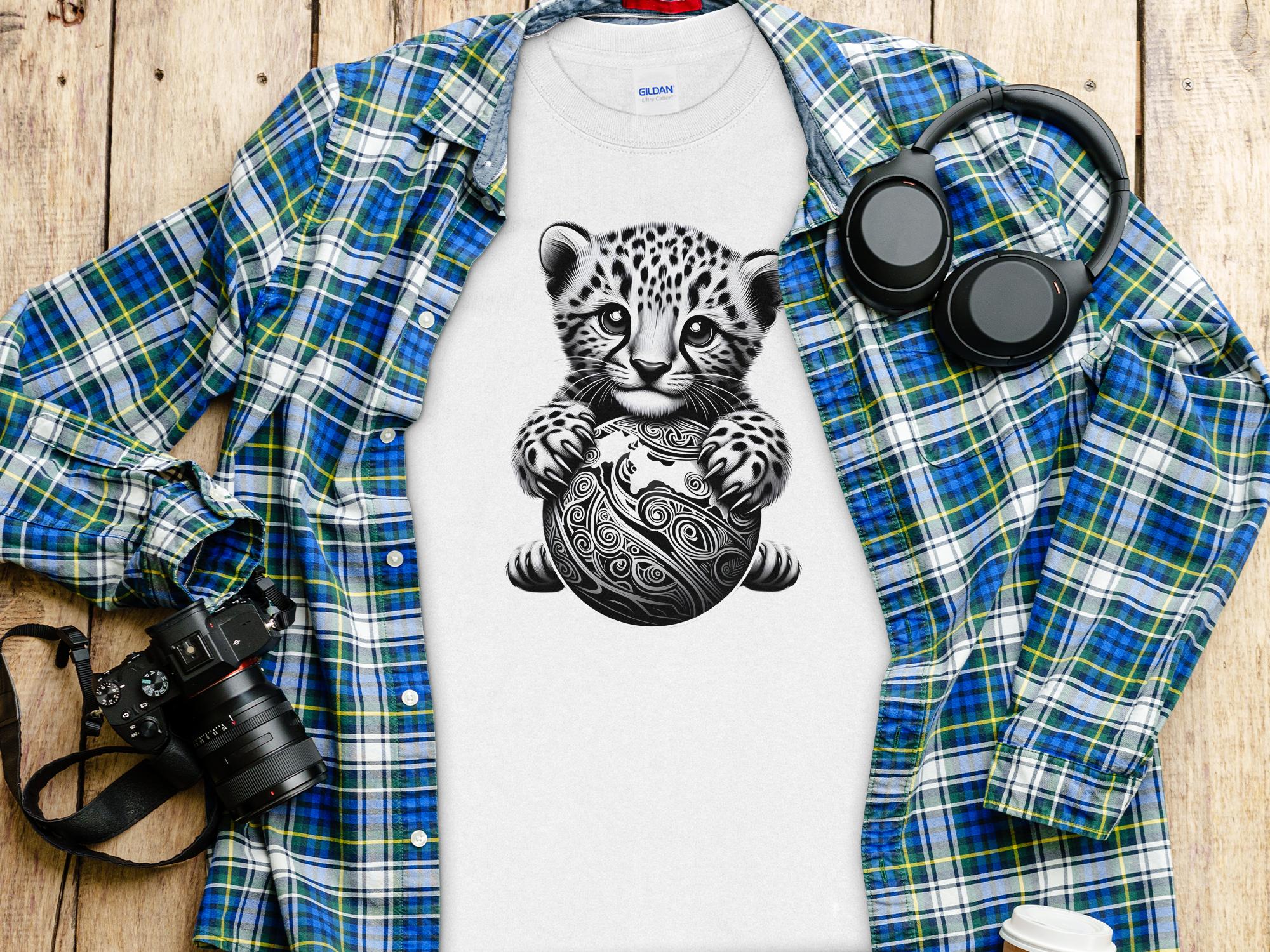 Cheetah World - Coloured Gildan Long Sleeve Realistic Animal Talisman Unisex Cute Tee Graphic Design