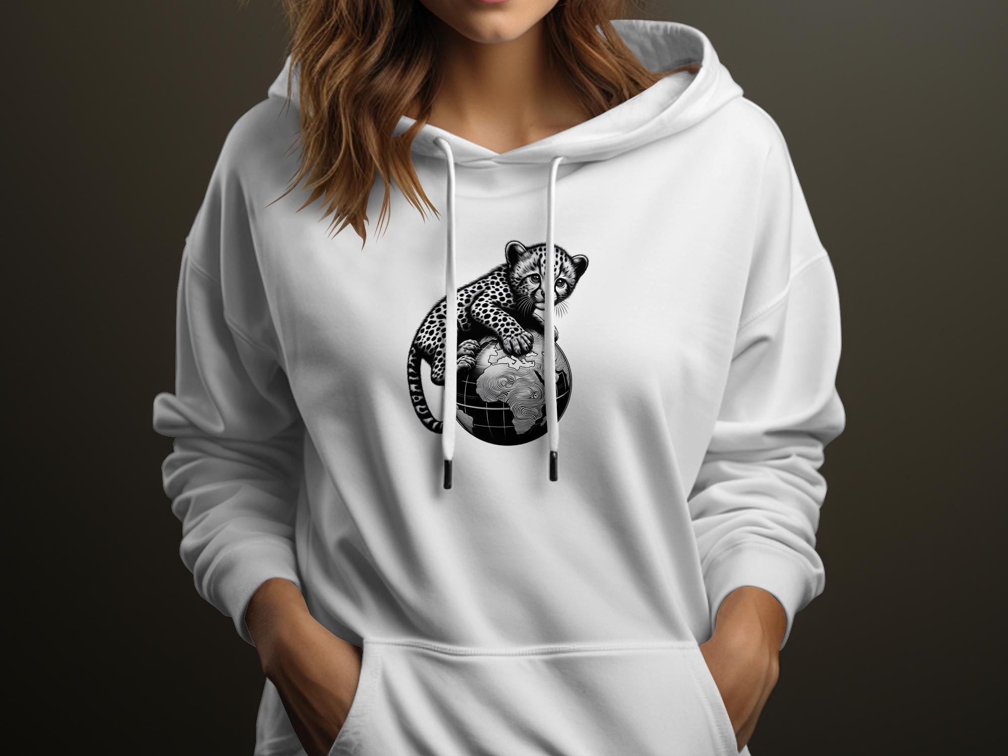 Cheetah World - Coloured Gildan Hoodie Realistic Animal Talisman Unisex Cute Tee Graphic Design