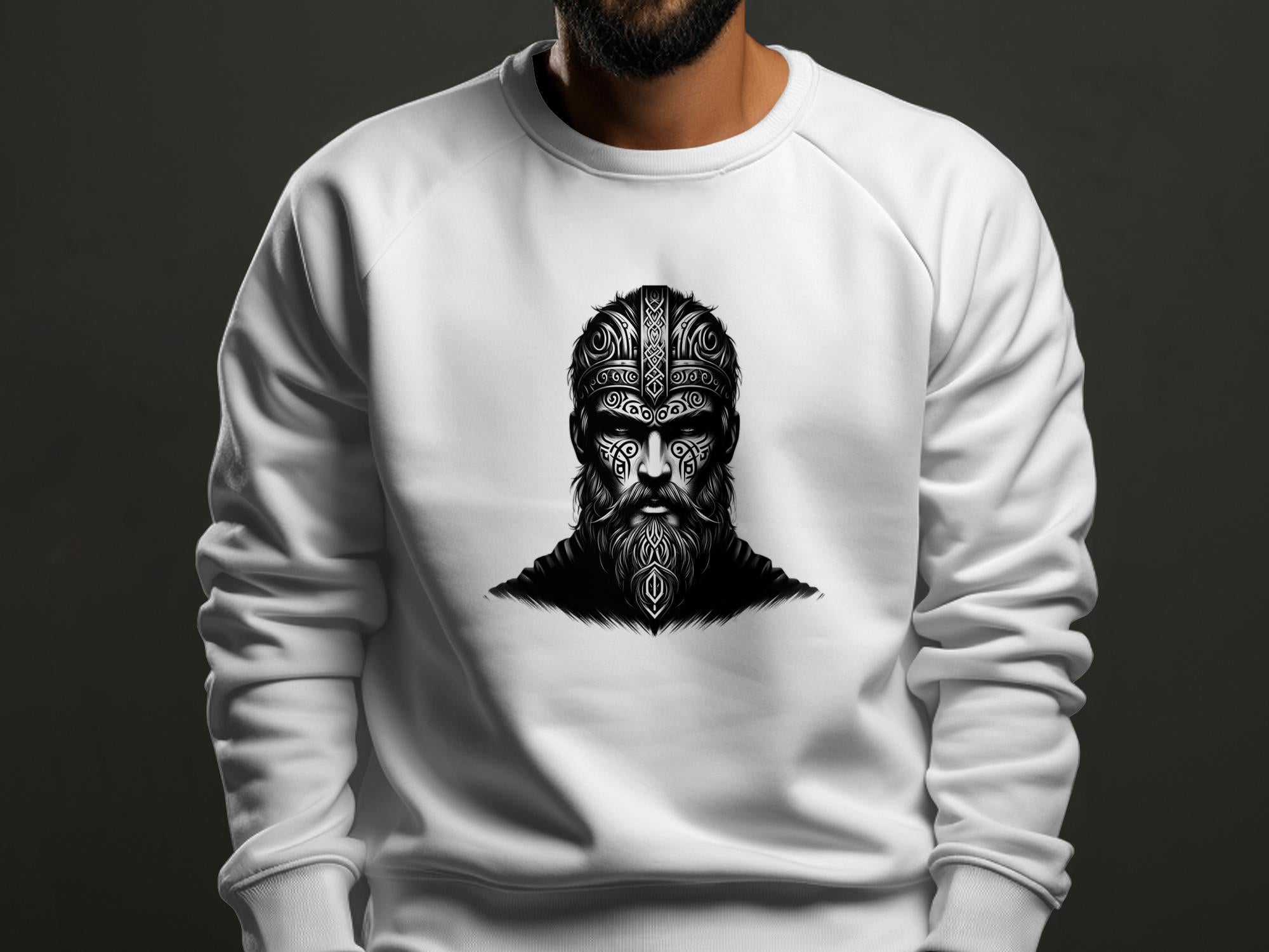 Viking Unyielding - Coloured Gildan Sweatshirt Realistic Norse Talisman Men Women Unisex Valhalla Tee Graphic Design