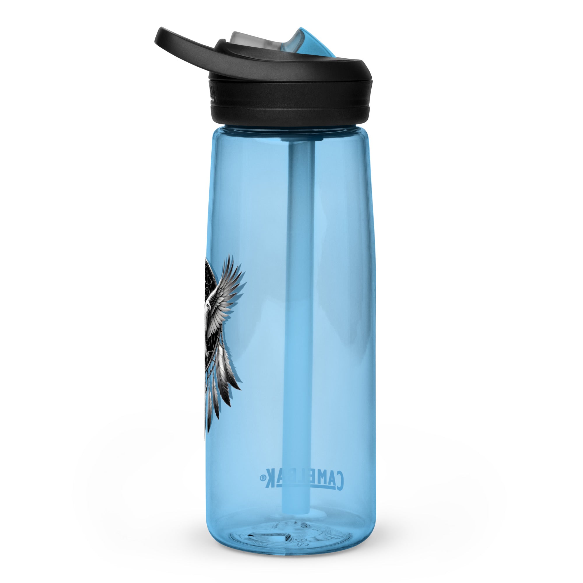 Dreamcatcher Eagle – Sports Water Bottle Realistic Native American Talisman Mythology Graphic Design