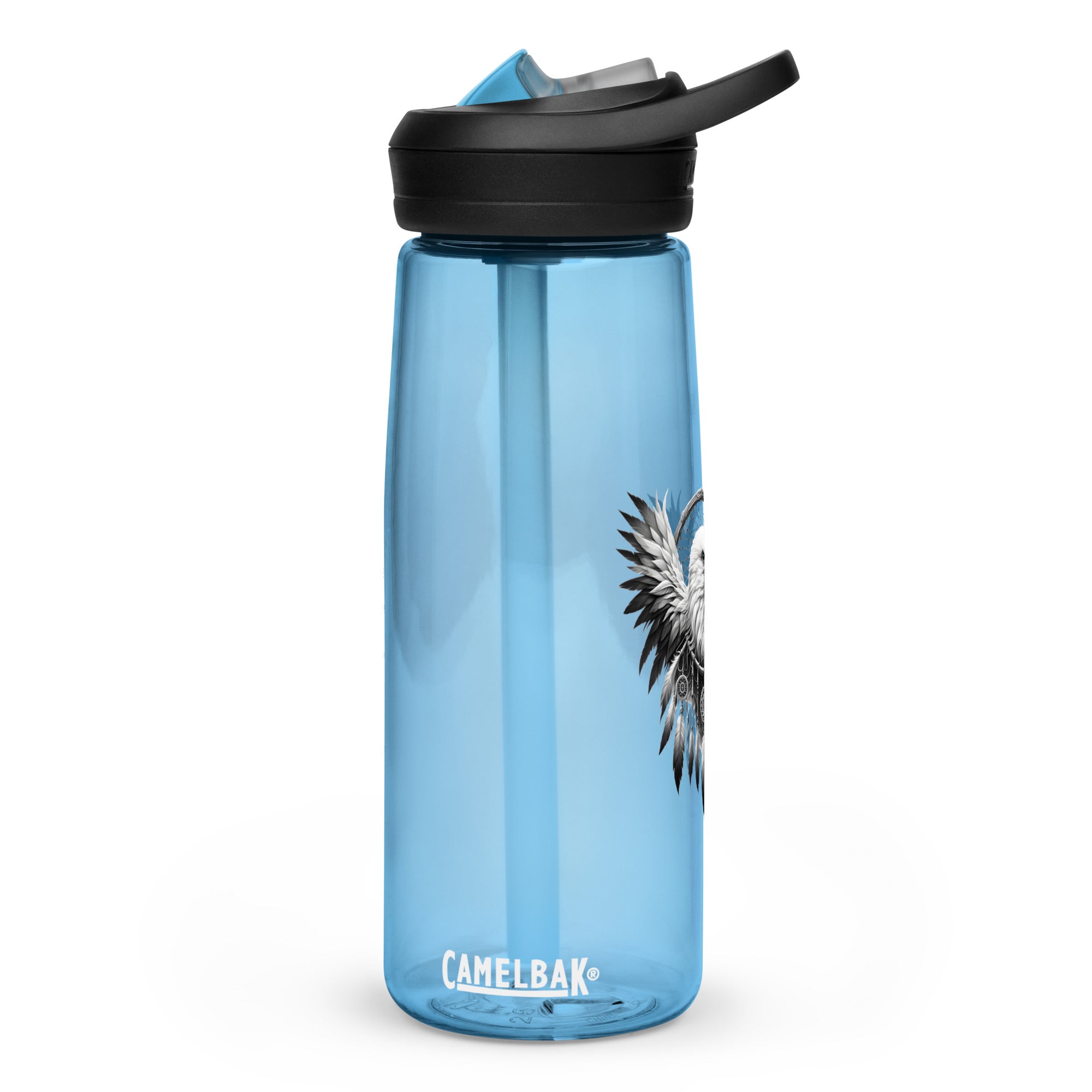 Dreamcatcher Eagle – Sports Water Bottle Realistic Native American Talisman Mythology Graphic Design