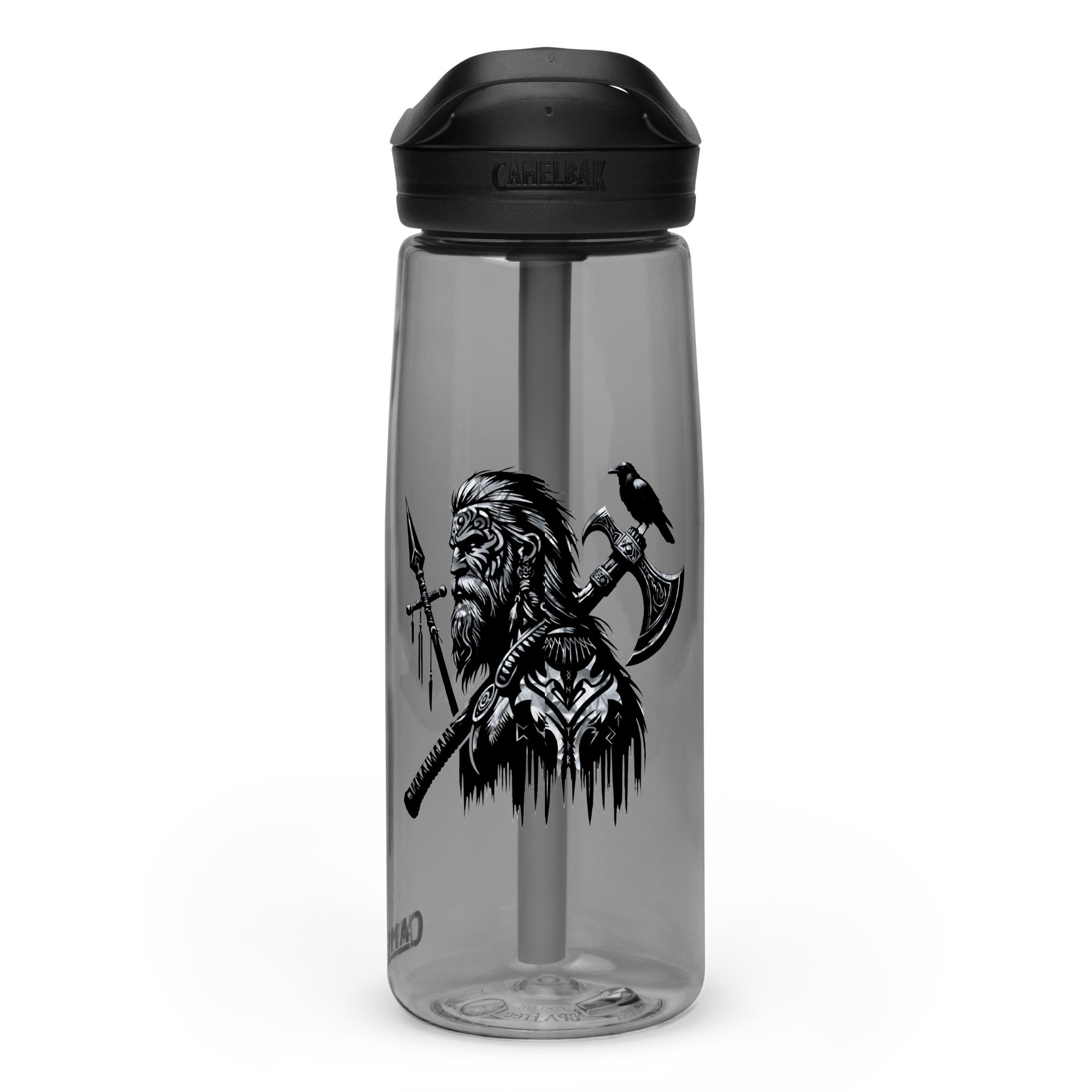 Viking Courage - Sports water bottle Valhalla Talisman Norse Design