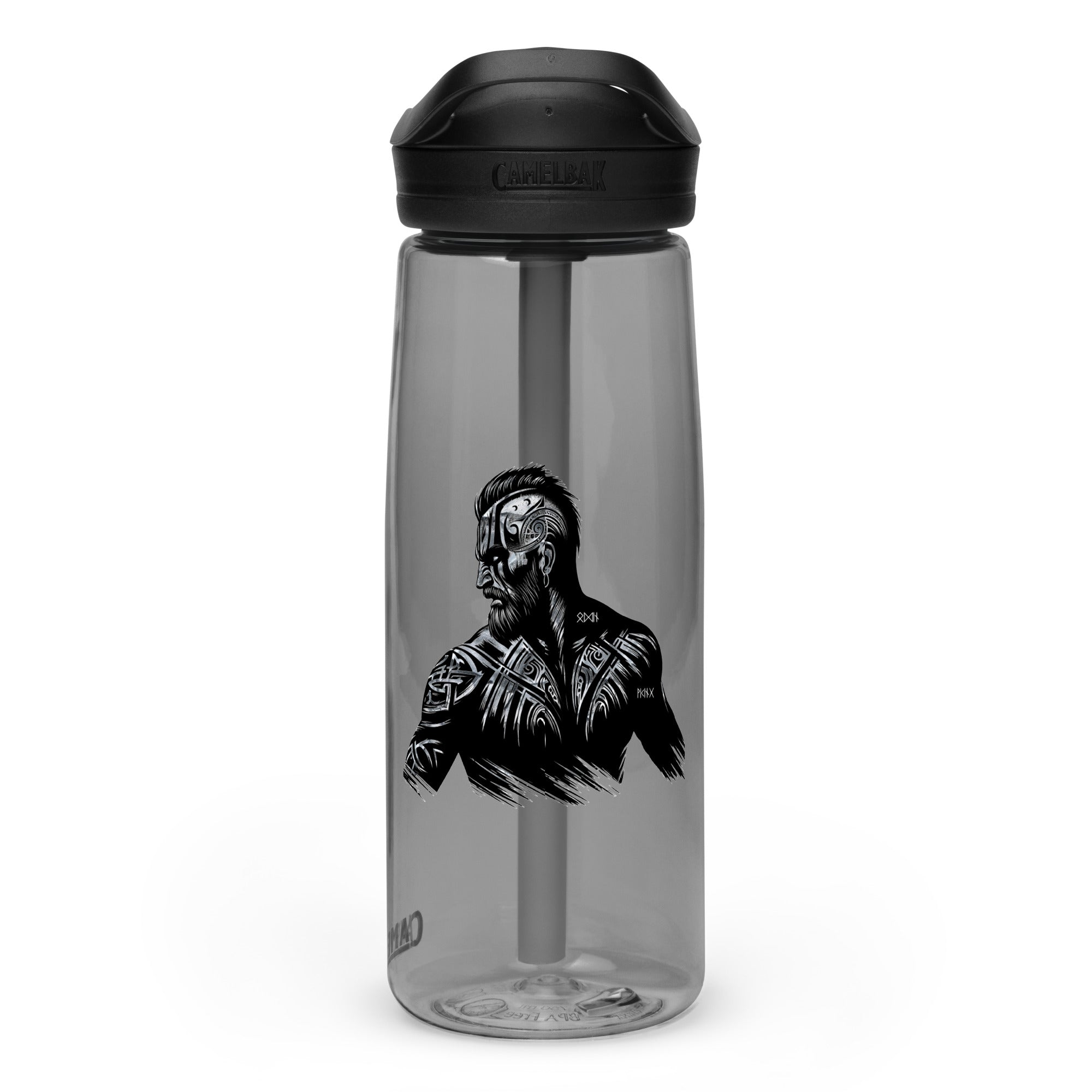 Viking Bravery - Sports water bottle Valhalla Talisman Norse Design