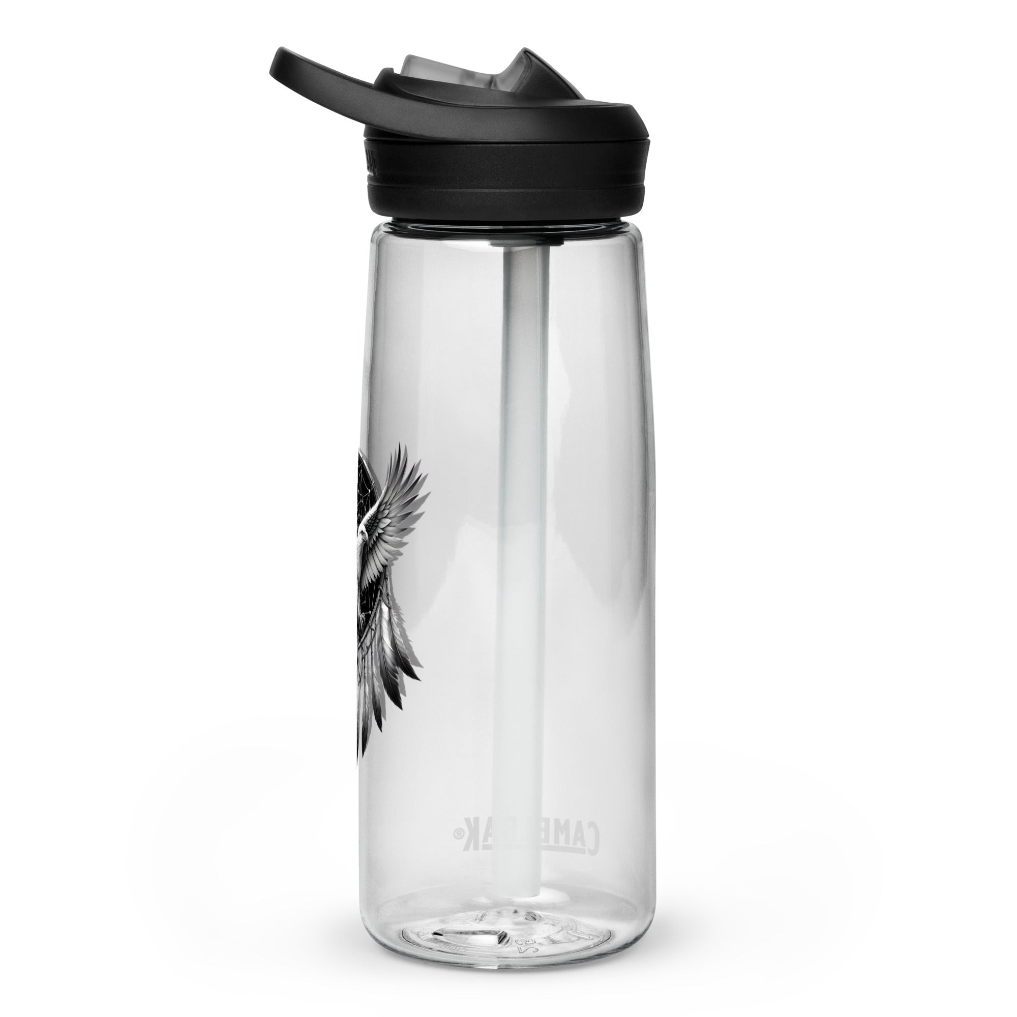 Dreamcatcher Eagle – Sports Water Bottle Realistic Native American Talisman Mythology Graphic Design