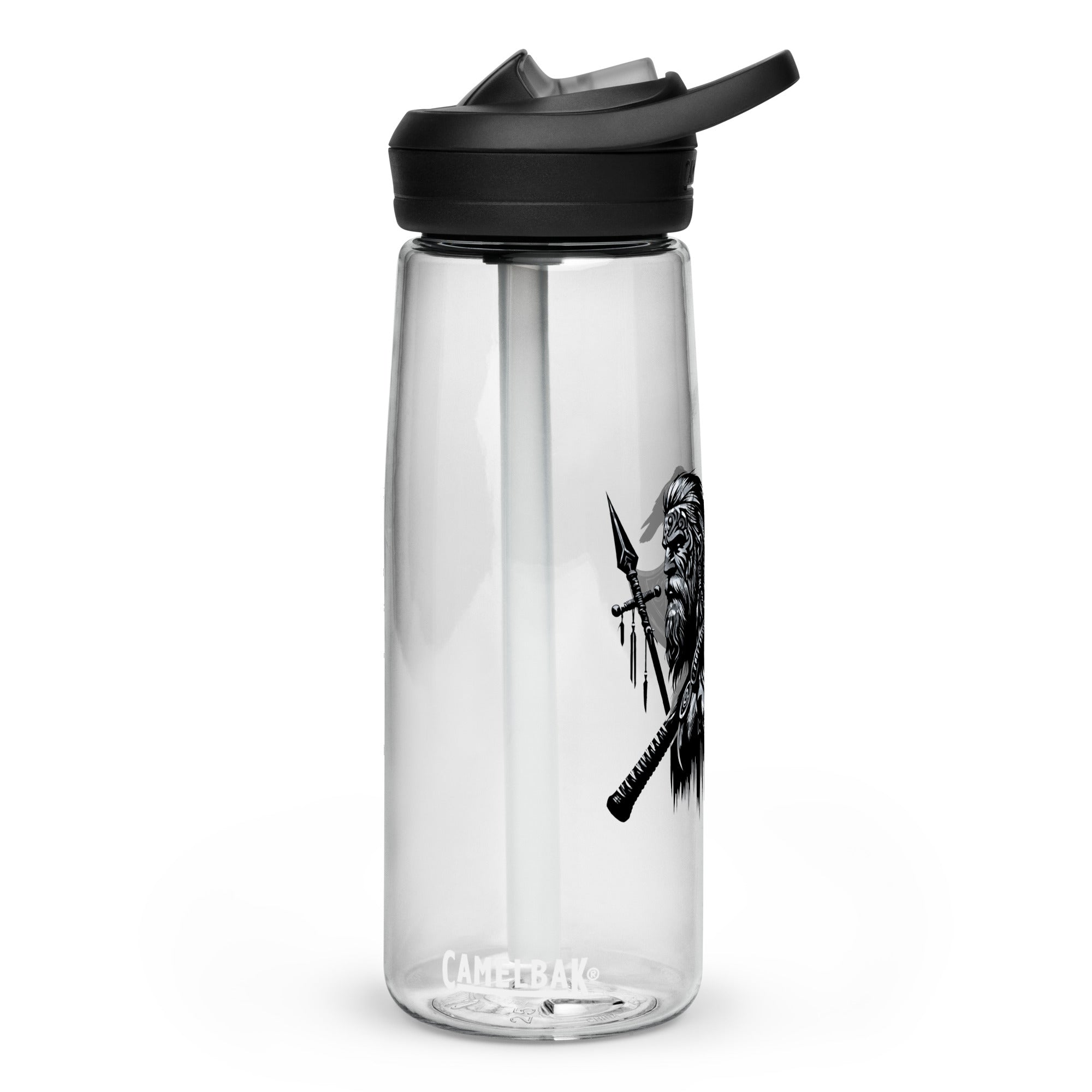 Viking Courage - Sports water bottle Valhalla Talisman Norse Design