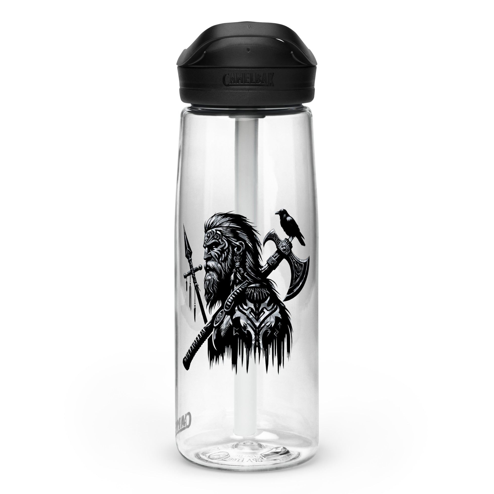 Viking Courage - Sports water bottle Valhalla Talisman Norse Design