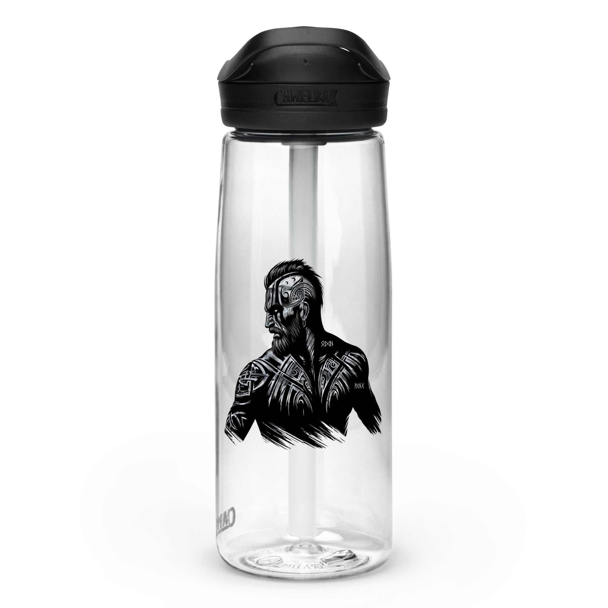 Viking Bravery - Sports water bottle Valhalla Talisman Norse Design