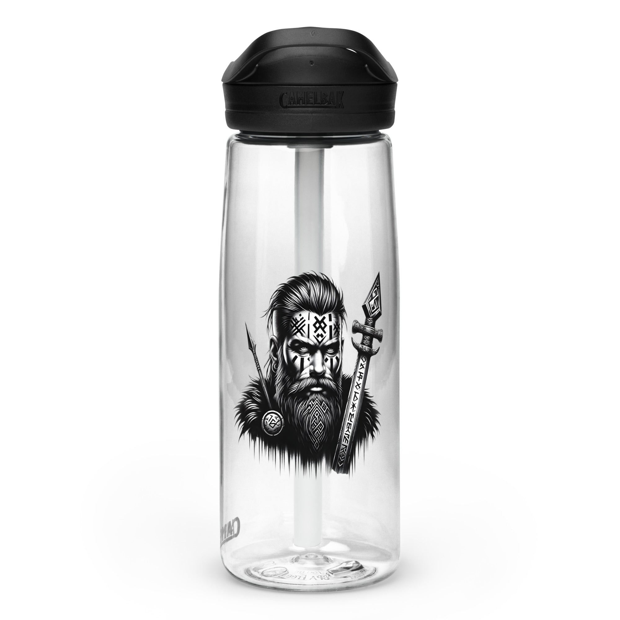 Viking Stoic - Sports water bottle Valhalla Talisman Norse Design