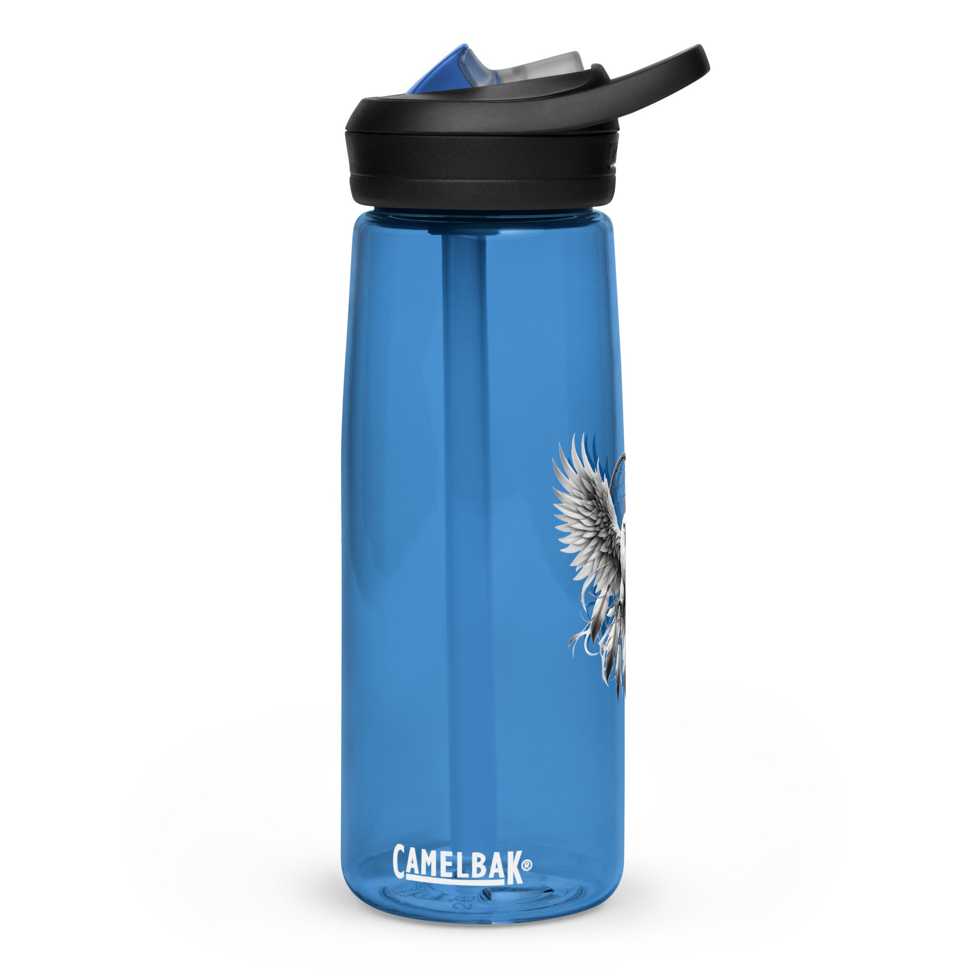 Dreamcatcher Eagle – Sports Water Bottle Realistic Native American Talisman Mythology Graphic Design