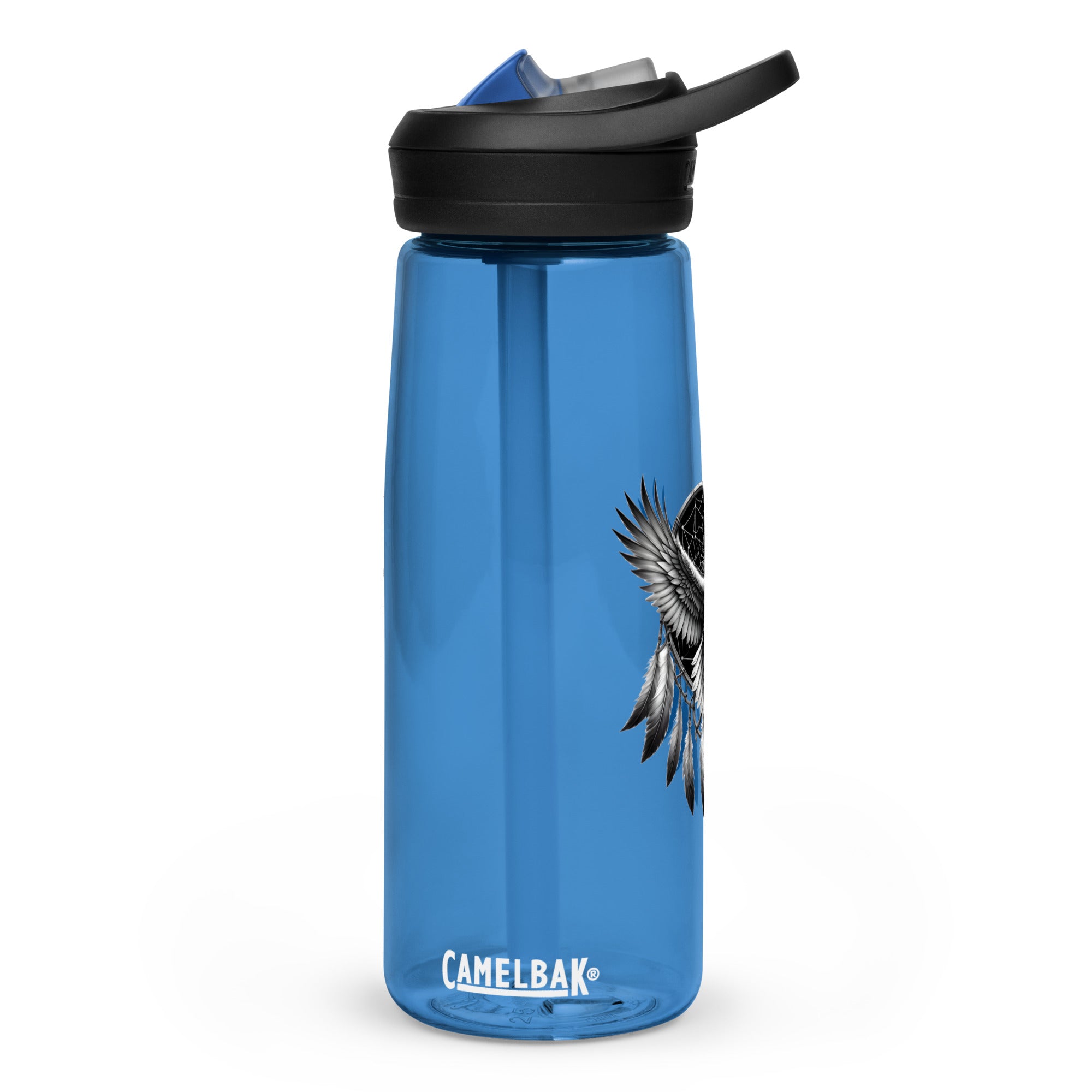 Dreamcatcher Eagle – Sports Water Bottle Realistic Native American Talisman Mythology Graphic Design