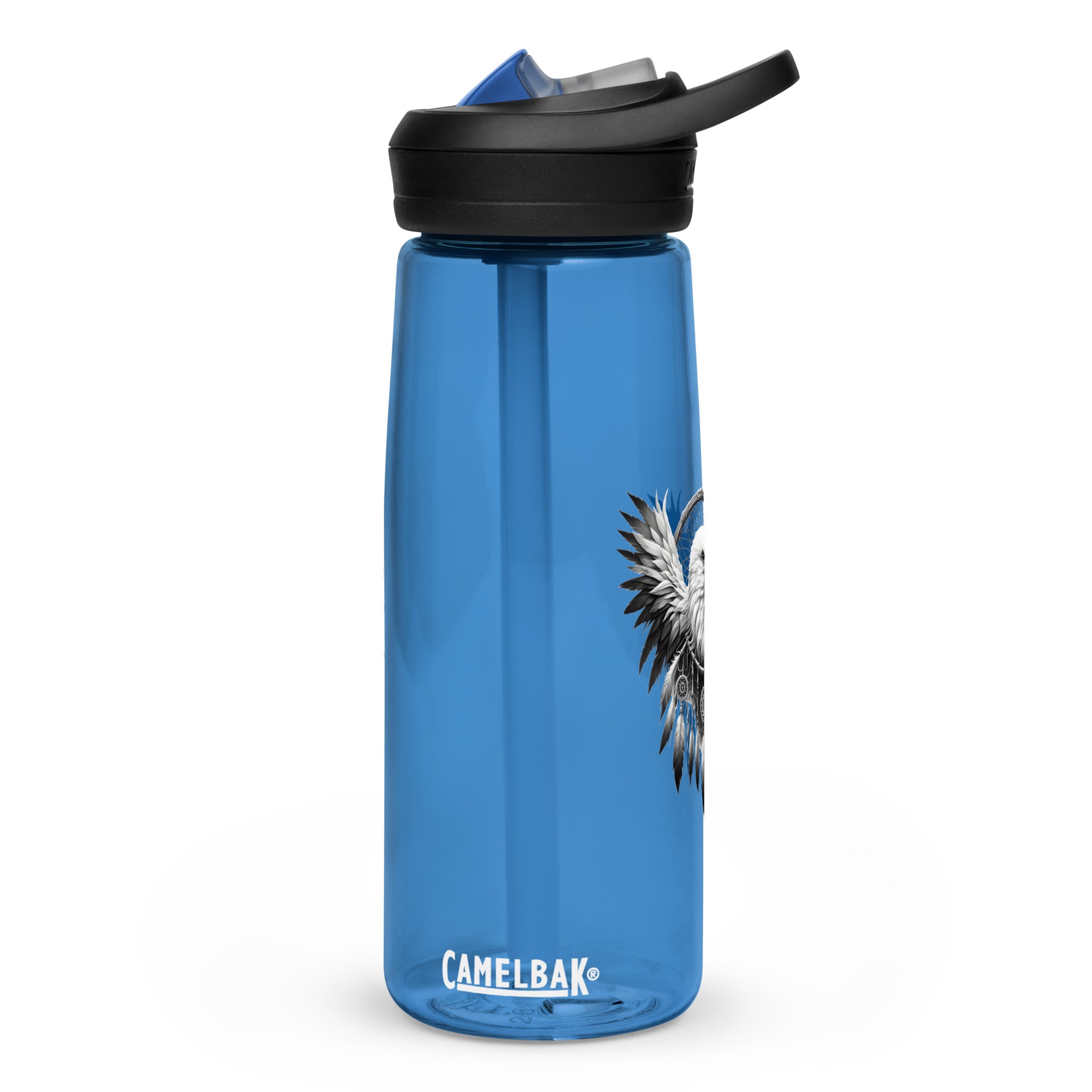 Dreamcatcher Eagle – Sports Water Bottle Realistic Native American Talisman Mythology Graphic Design