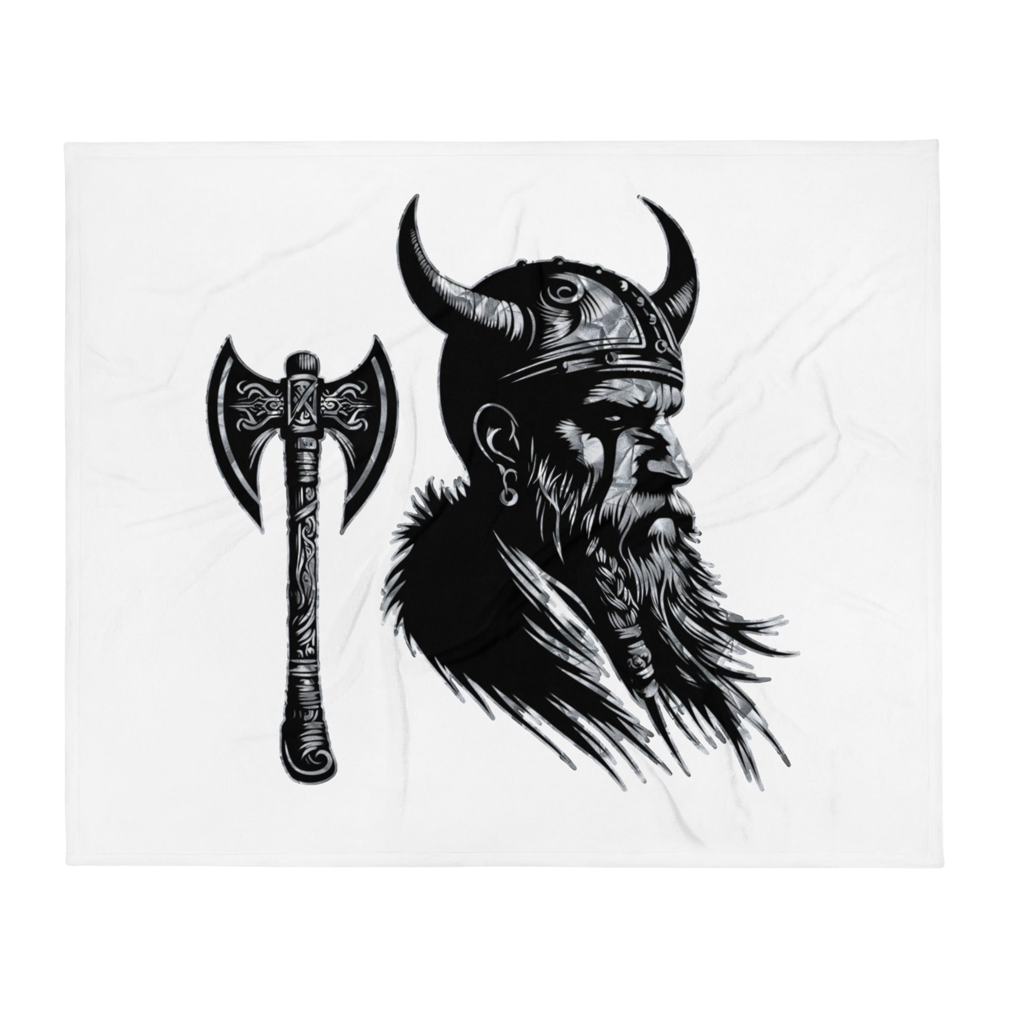 Viking Knowledge - Throw Blanket Norse Talisman Valhalla Design