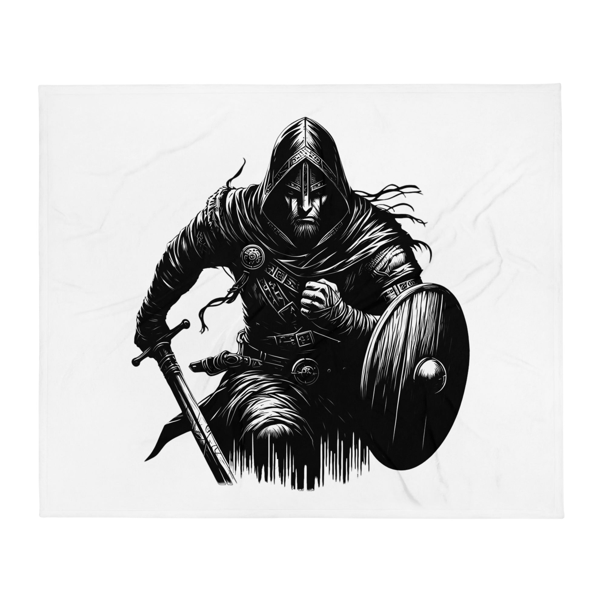 Viking Soldier - Throw Blanket Norse Talisman Valhalla Design