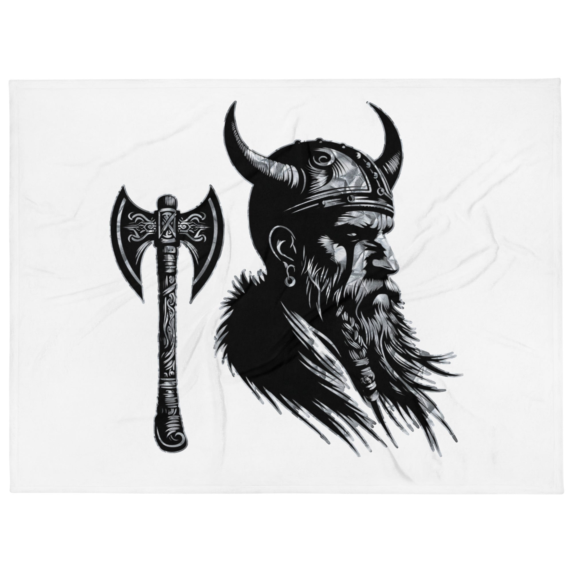 Viking Knowledge - Throw Blanket Norse Talisman Valhalla Design