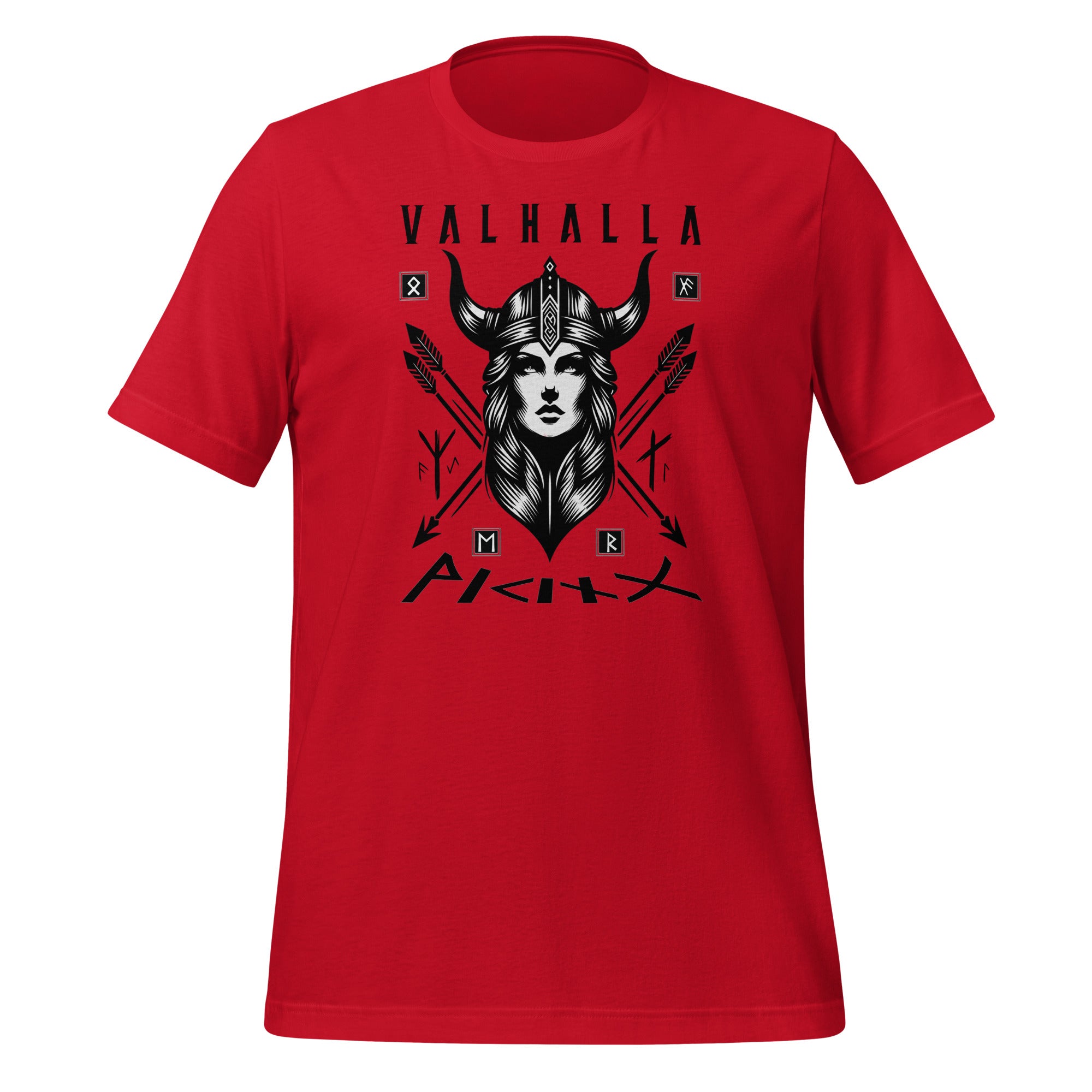 Viking Glory - Valhalla Norse Apparel Black White Short-Sleeve Unisex T-Shirt