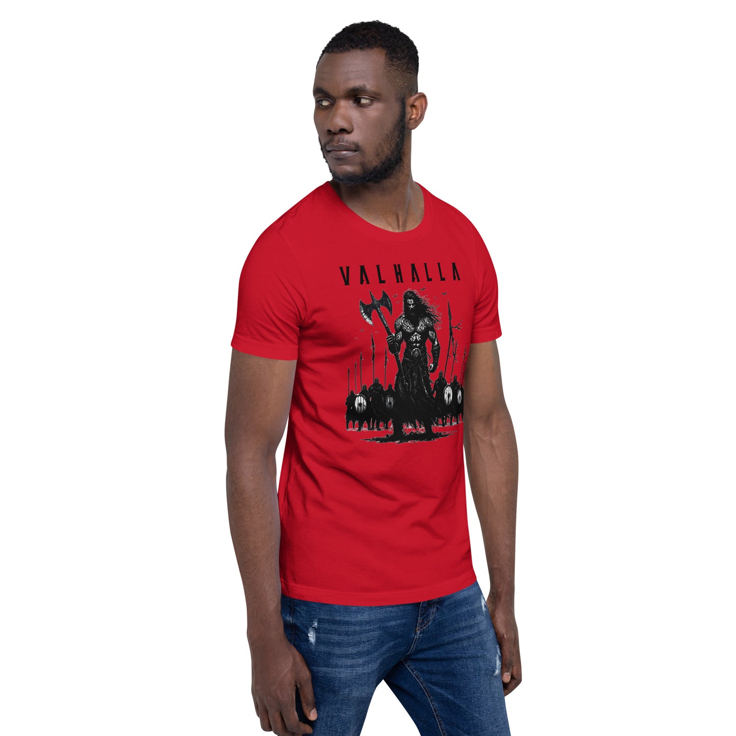 Viking - Valhalla Army - Apparel Black White Norse Short-Sleeve Unisex T-Shirt