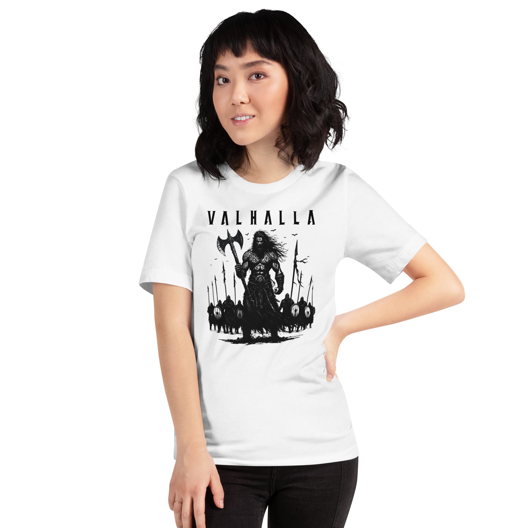 Viking - Valhalla Army - Apparel Black White Norse Short-Sleeve Unisex T-Shirt