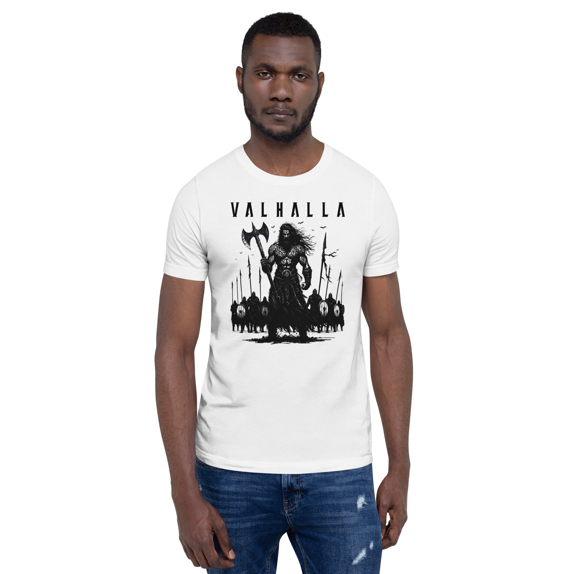 Viking - Valhalla Army - Apparel Black White Norse Short-Sleeve Unisex T-Shirt