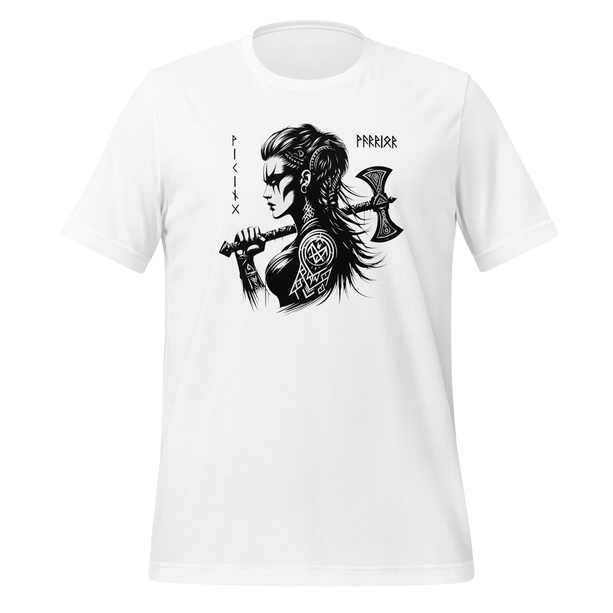 Viking Defender - Valhalla Norse Apparel Black White Design Short-Sleeve Unisex T-Shirt