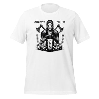 Viking Reverance - Valhalla Norse Apparel Black White Design Short-Sleeve Unisex T-Shirt