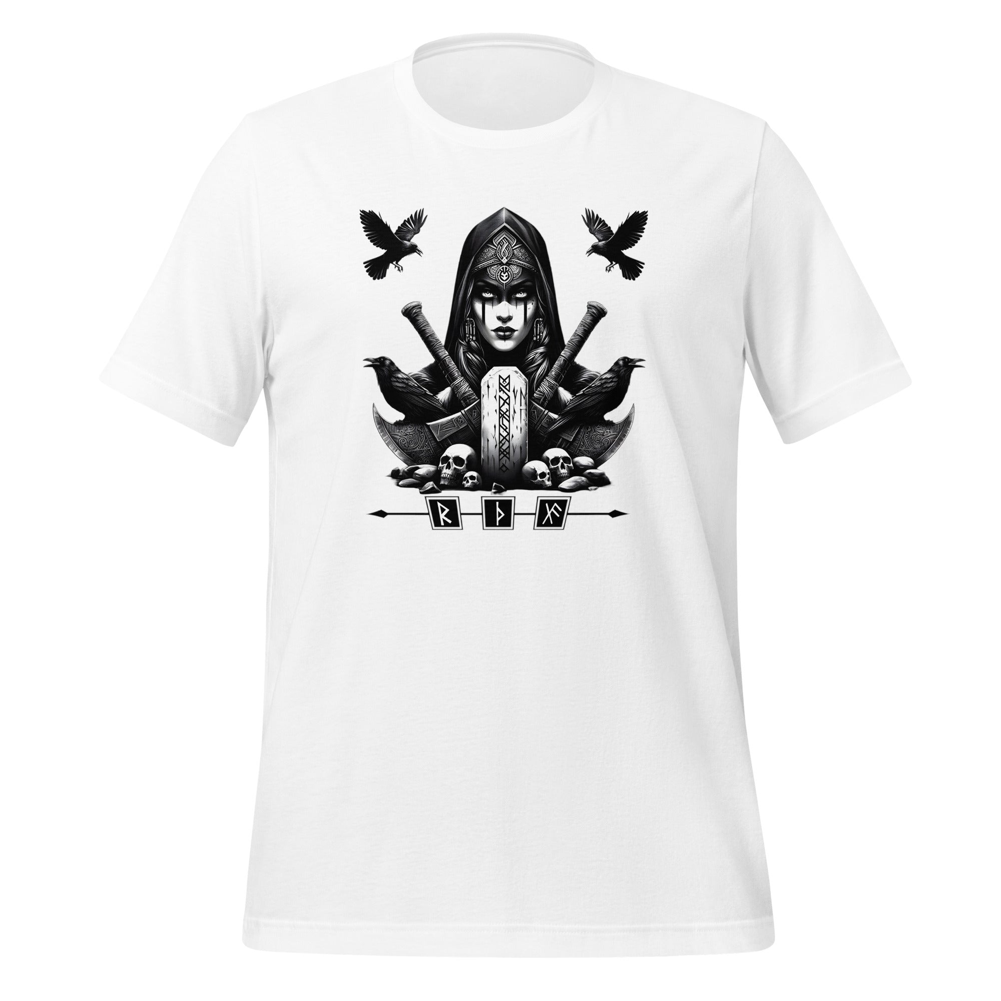 Viking Soulseeker - Valhalla Norse Apparel Black White Design Short-Sleeve Unisex T-Shirt