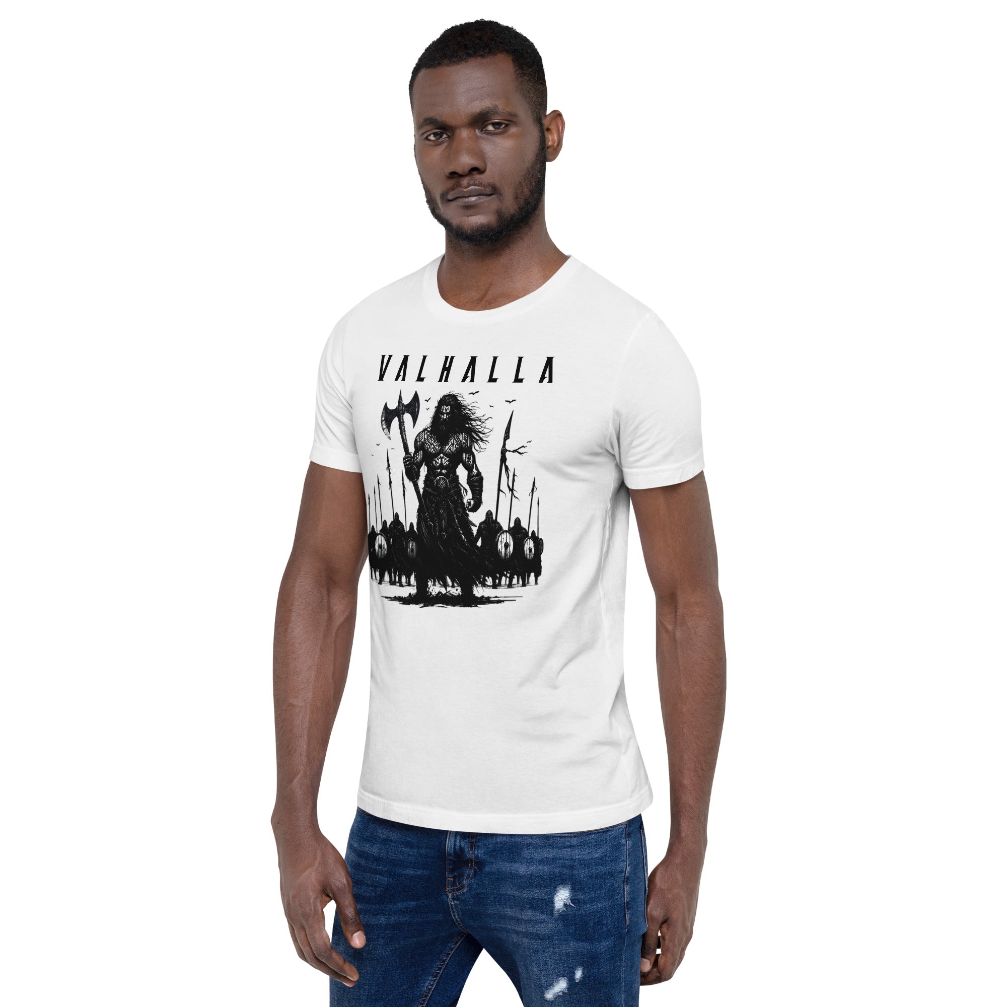 Viking - Valhalla Army - Apparel Black White Norse Short-Sleeve Unisex T-Shirt