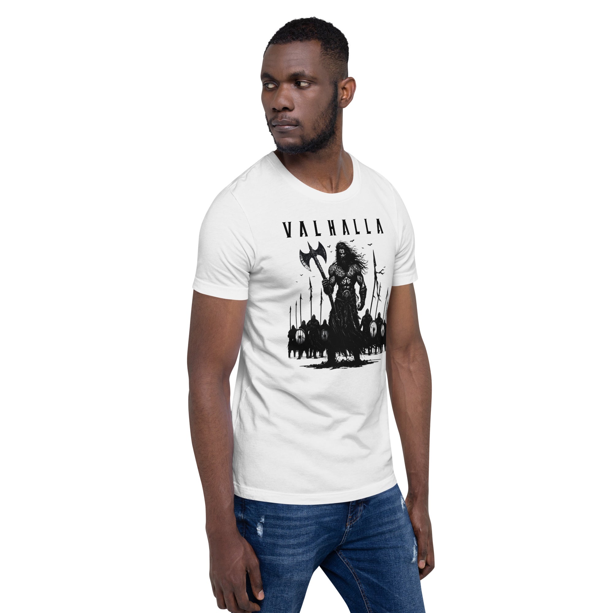 Viking - Valhalla Army - Apparel Black White Norse Short-Sleeve Unisex T-Shirt