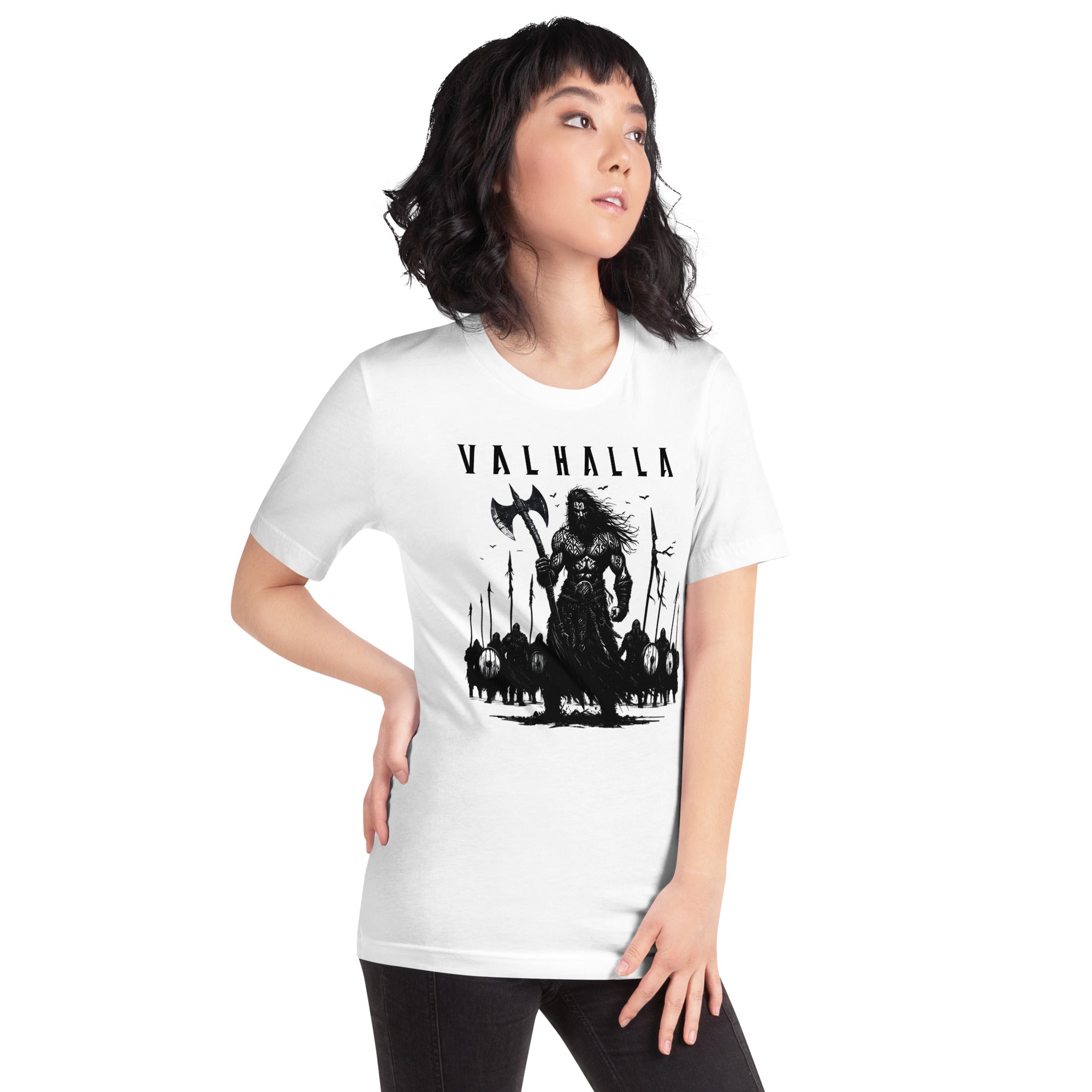 Viking - Valhalla Army - Apparel Black White Norse Short-Sleeve Unisex T-Shirt